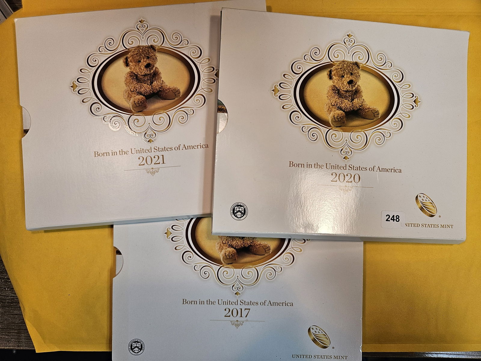 Three Born in the United States of America Mint Coin Sets (1 of 1)