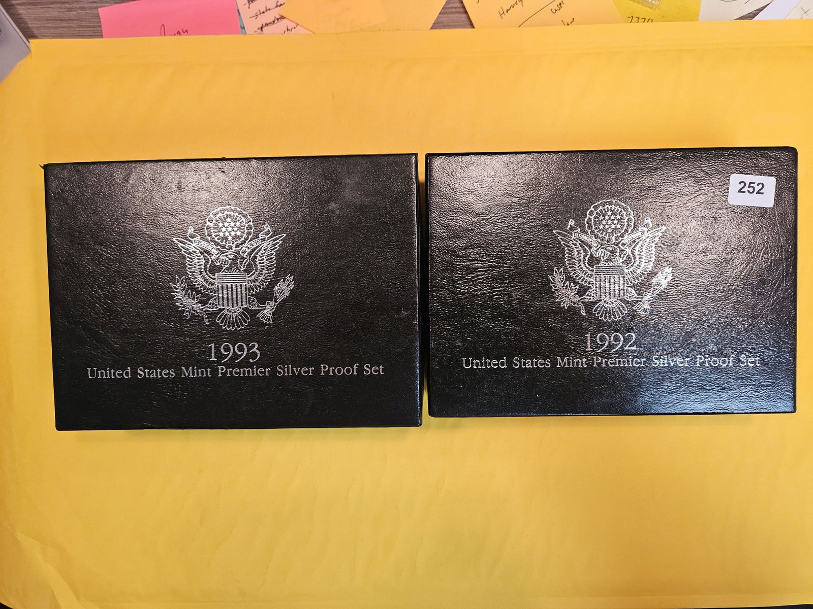 1992 and 1992 US Mint Premier Silver Proof Sets (1 of 3)
