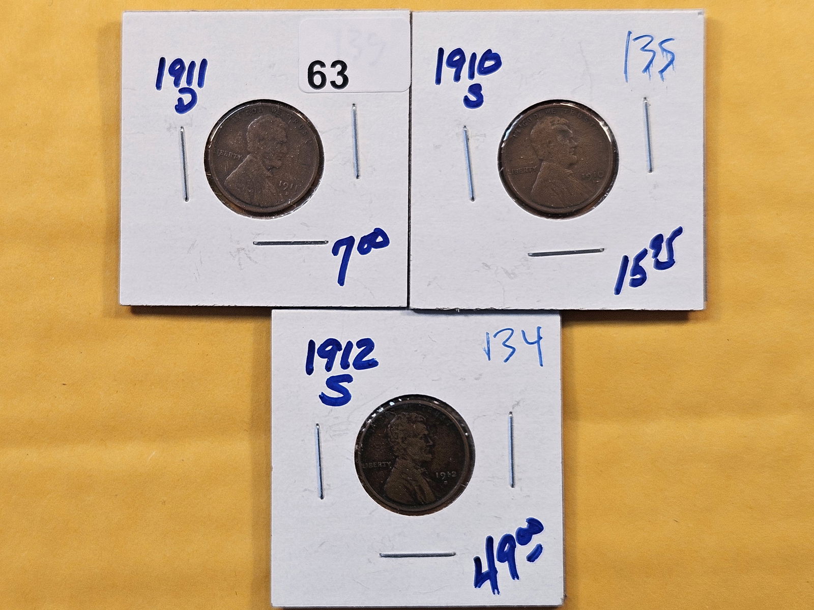 Three Better Date Lincoln Wheat Cents (1 of 8)