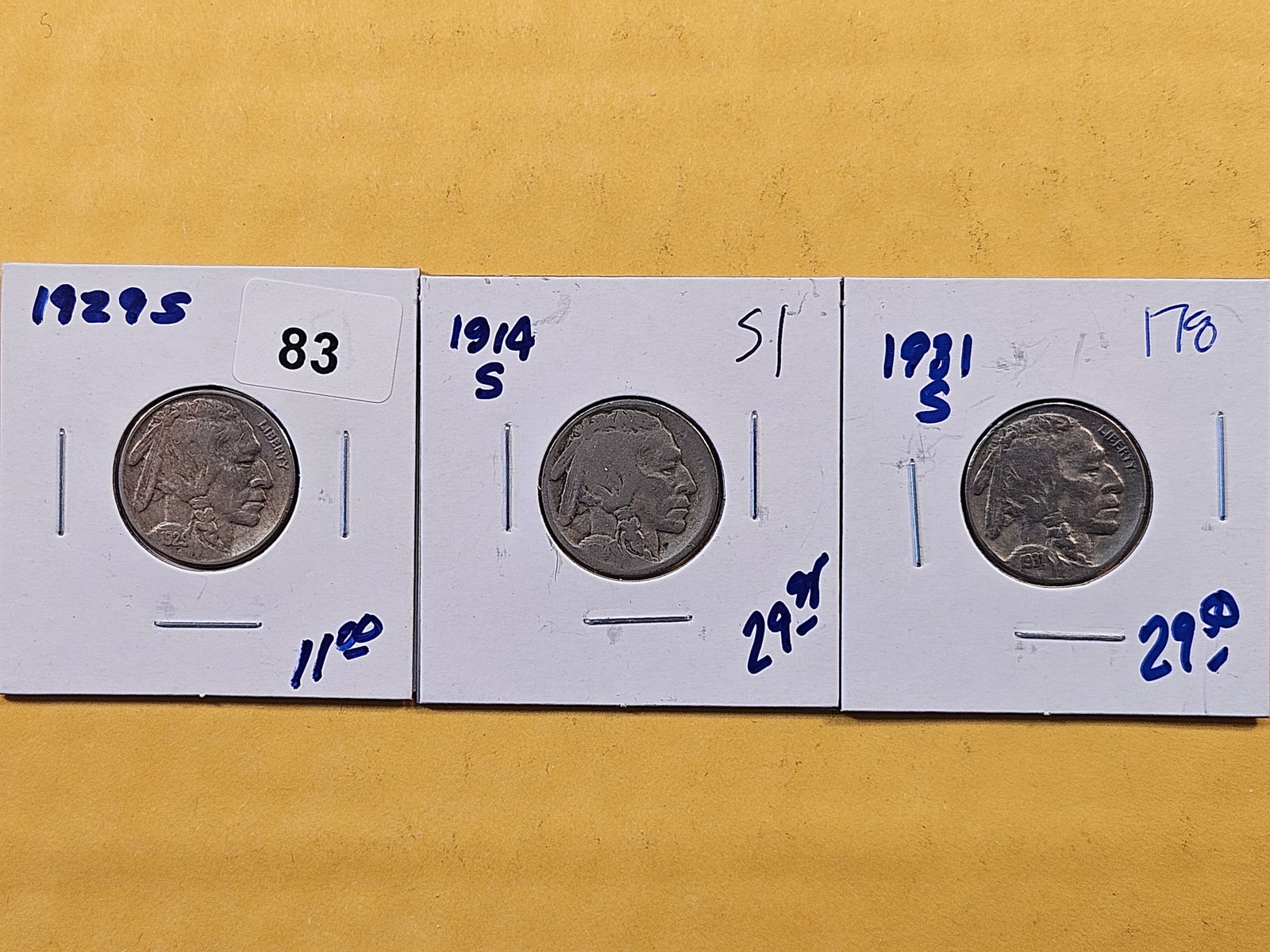 Three Better Date Buffalo Nickels (1 of 8)