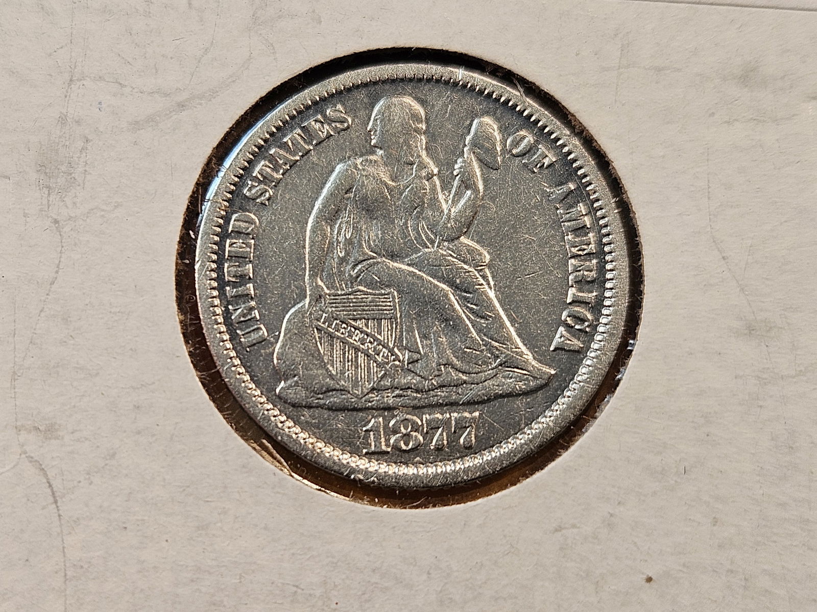 1877 Seated Liberty Dime (1 of 4)