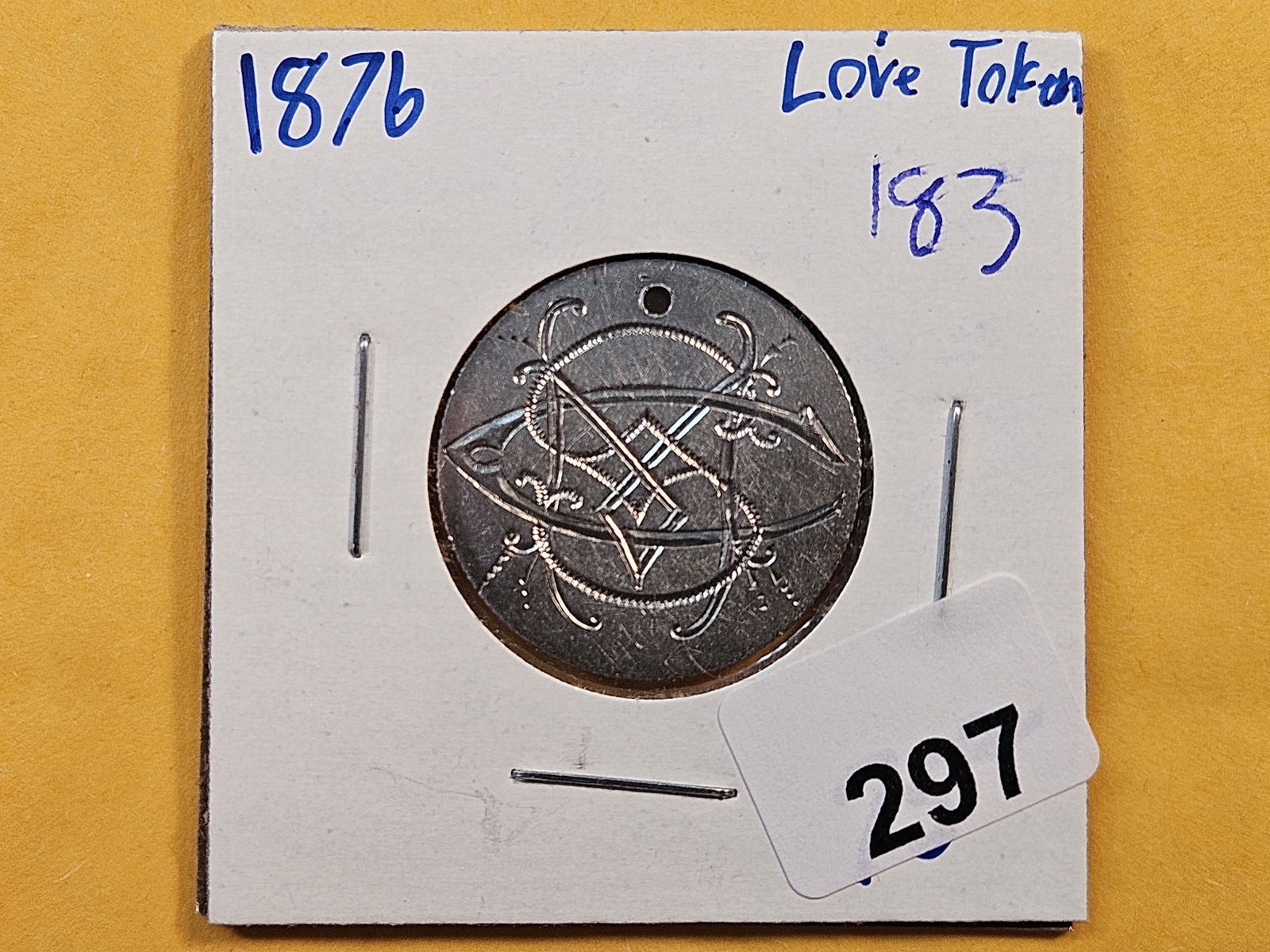 Love Token carved on a Quarter (1 of 4)