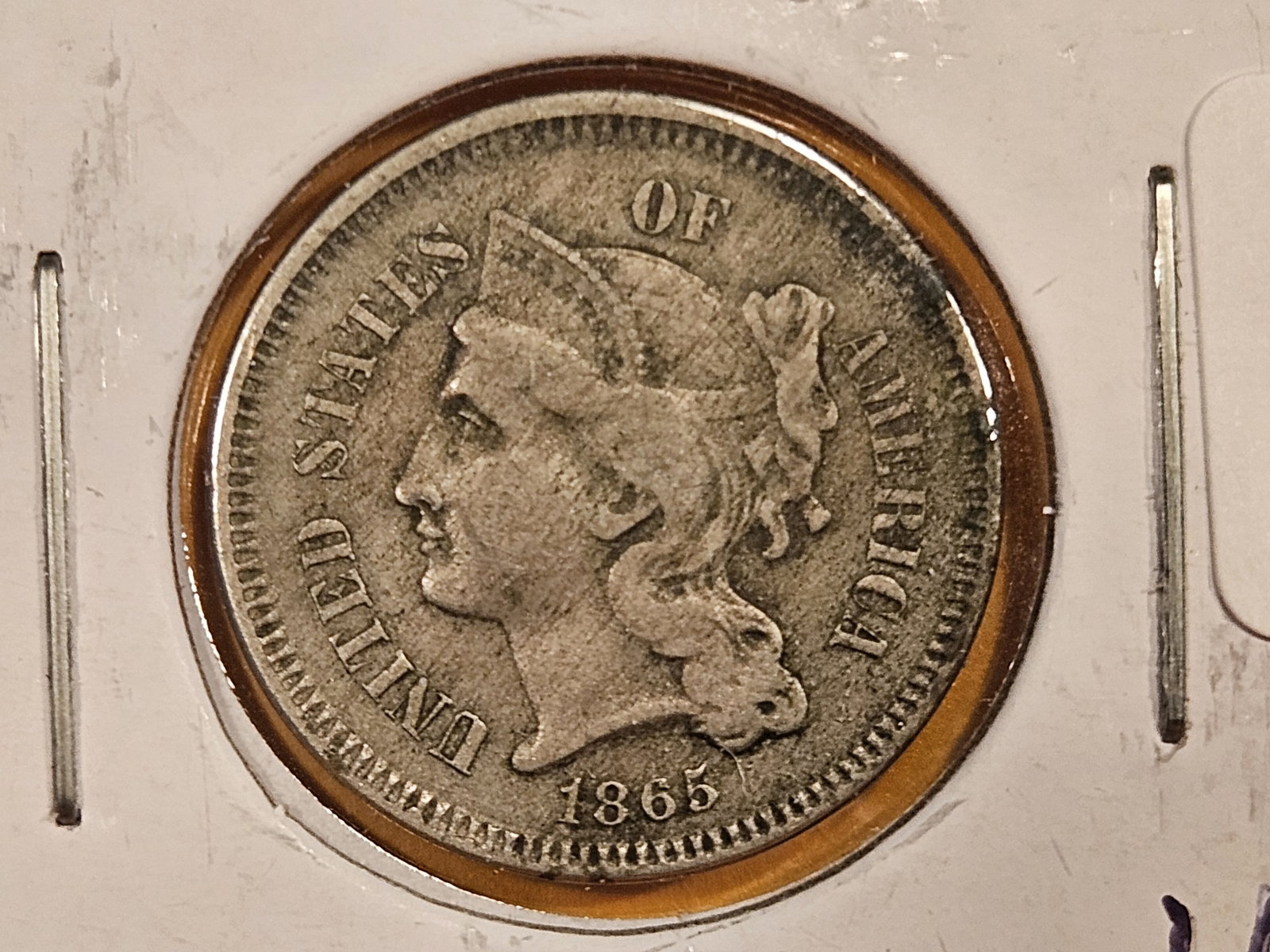 1865 Three Cent Nickel (1 of 3)