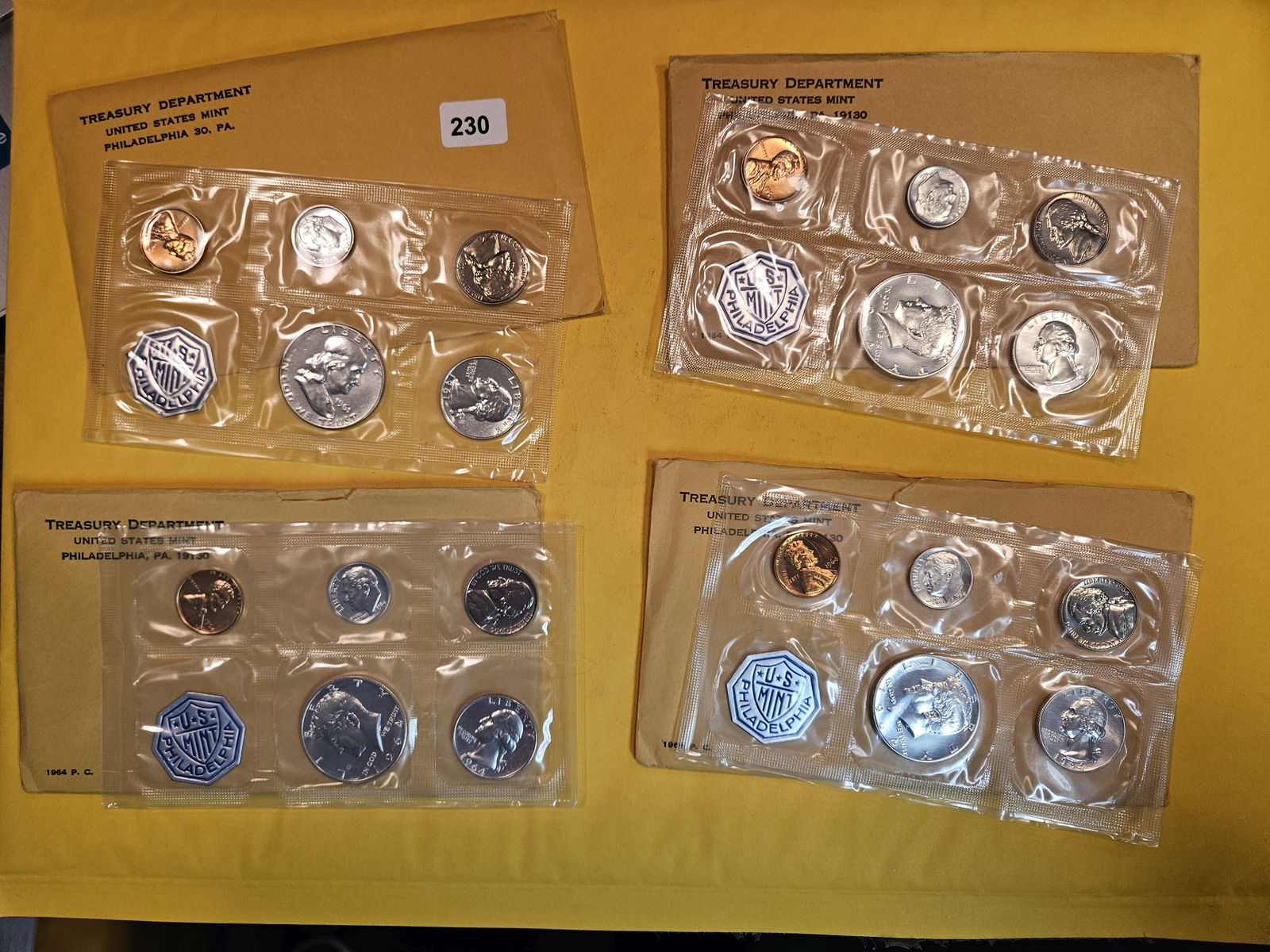 Four US Silver Proof Sets in OGP (1 of 5)