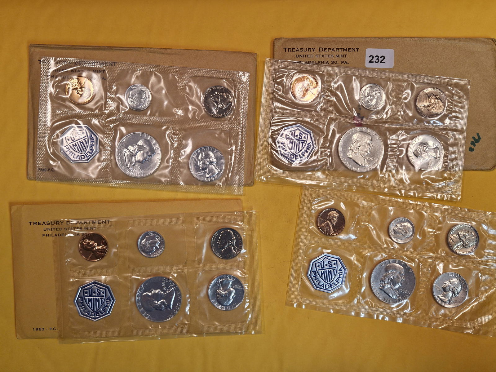 Four US Silver Proof Sets in OGP (1 of 5)