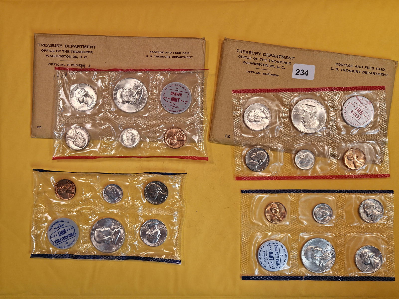 1960 and 1961 US SILVER Mint Sets (1 of 5)