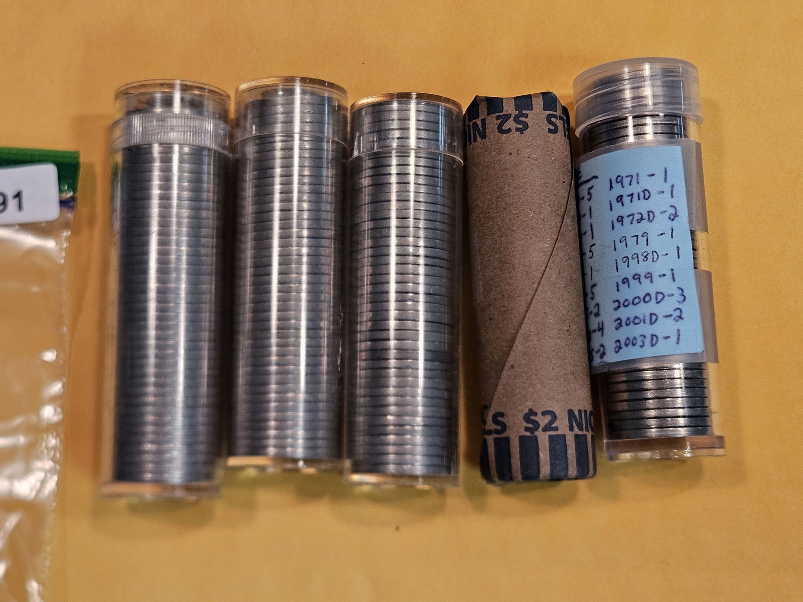 Five mixed rolls of Jefferson Nickels (1 of 4)