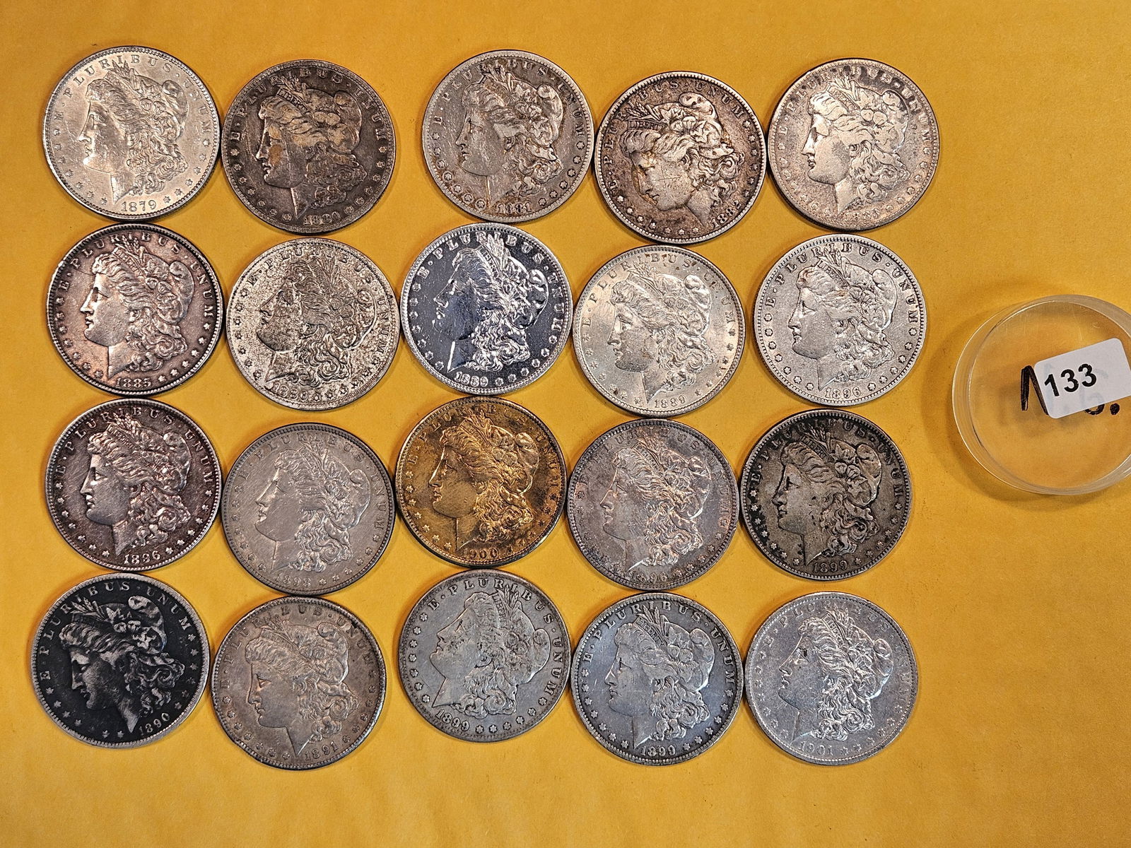 ** FULL ROLL ** Twenty Mixed Morgan Silver Dollars (1 of 6)