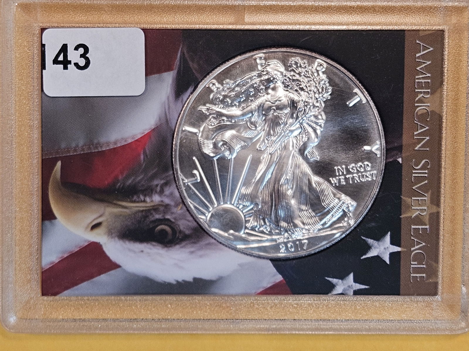 GEM Brilliant Uncirculated 2017 American Silver Eagle (1 of 2)