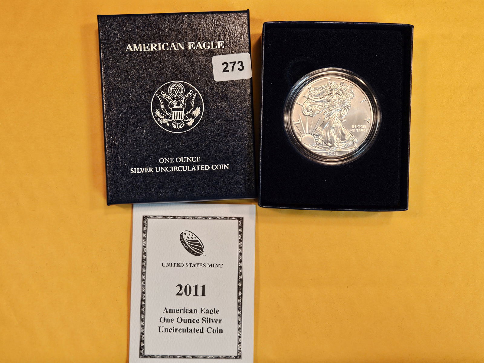 2011 GEM Brilliant Uncirculated American Silver Eagle (1 of 2)