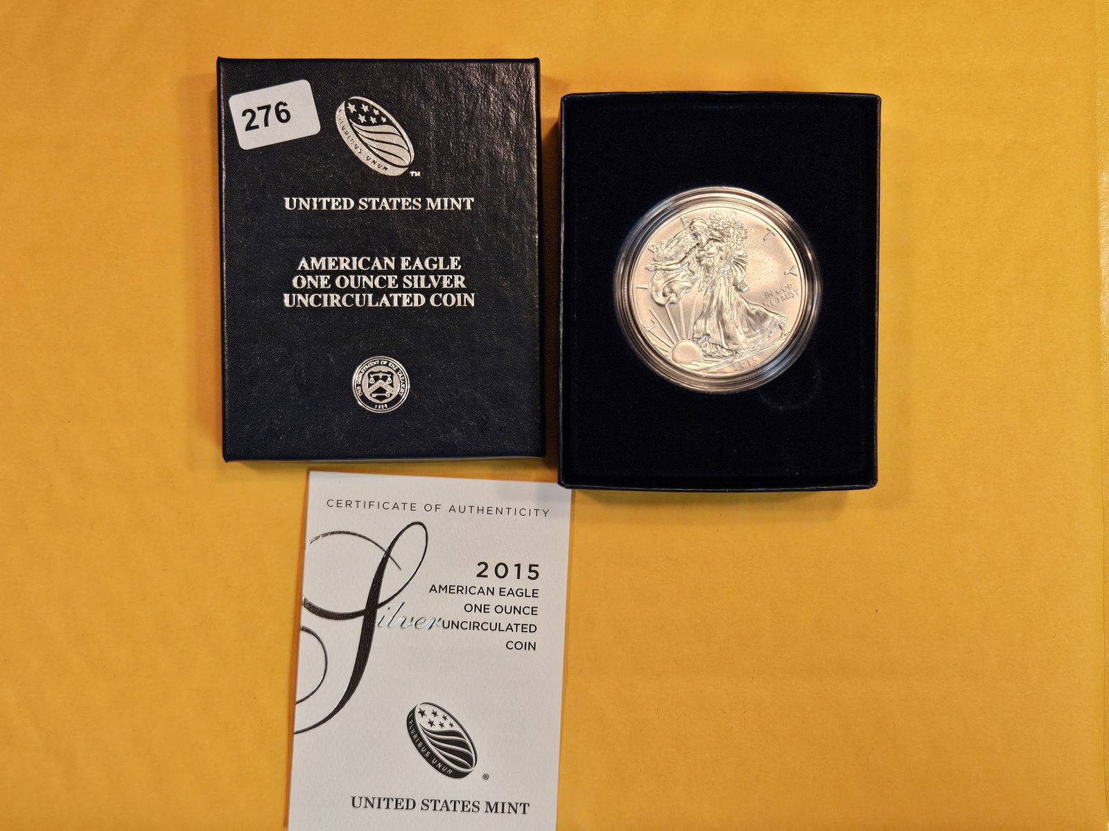 2015 GEM Brilliant Uncirculated American Silver Eagle (1 of 2)