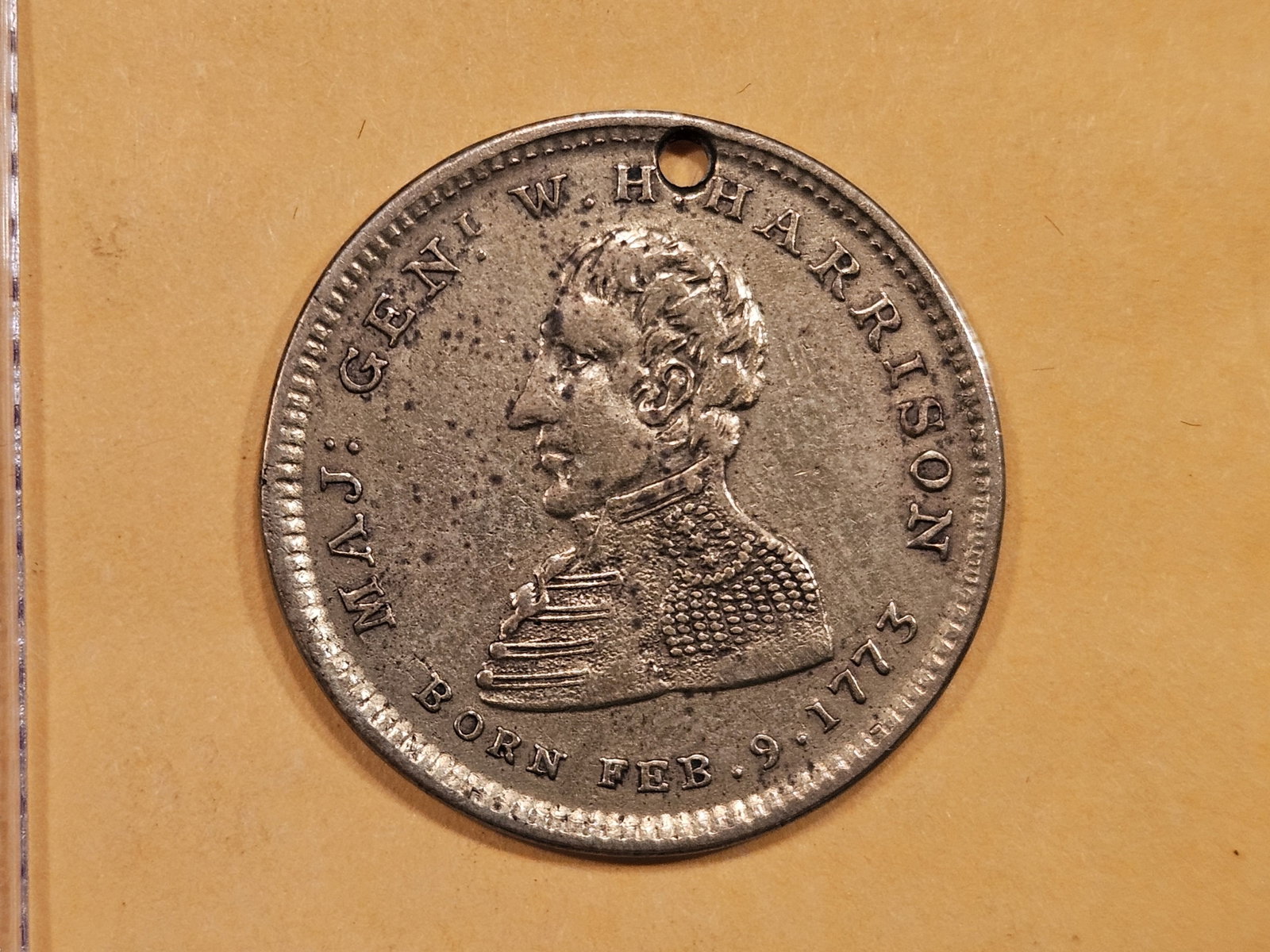 1840 Henry Harrison Campaign Token in Extra Fine: TC # 237449