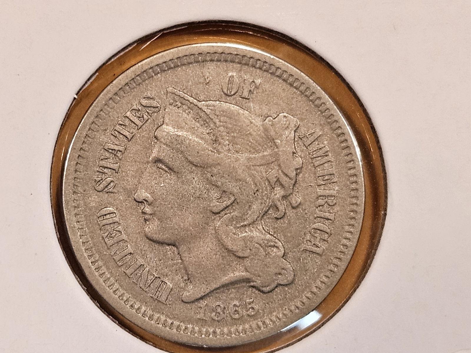 1865 Three Cent Nickel (1 of 5)