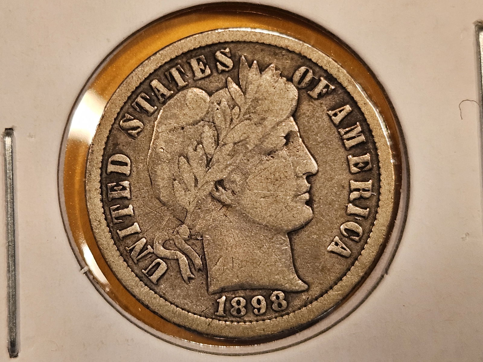 Better Date 1898-O Barber Dime (1 of 3)