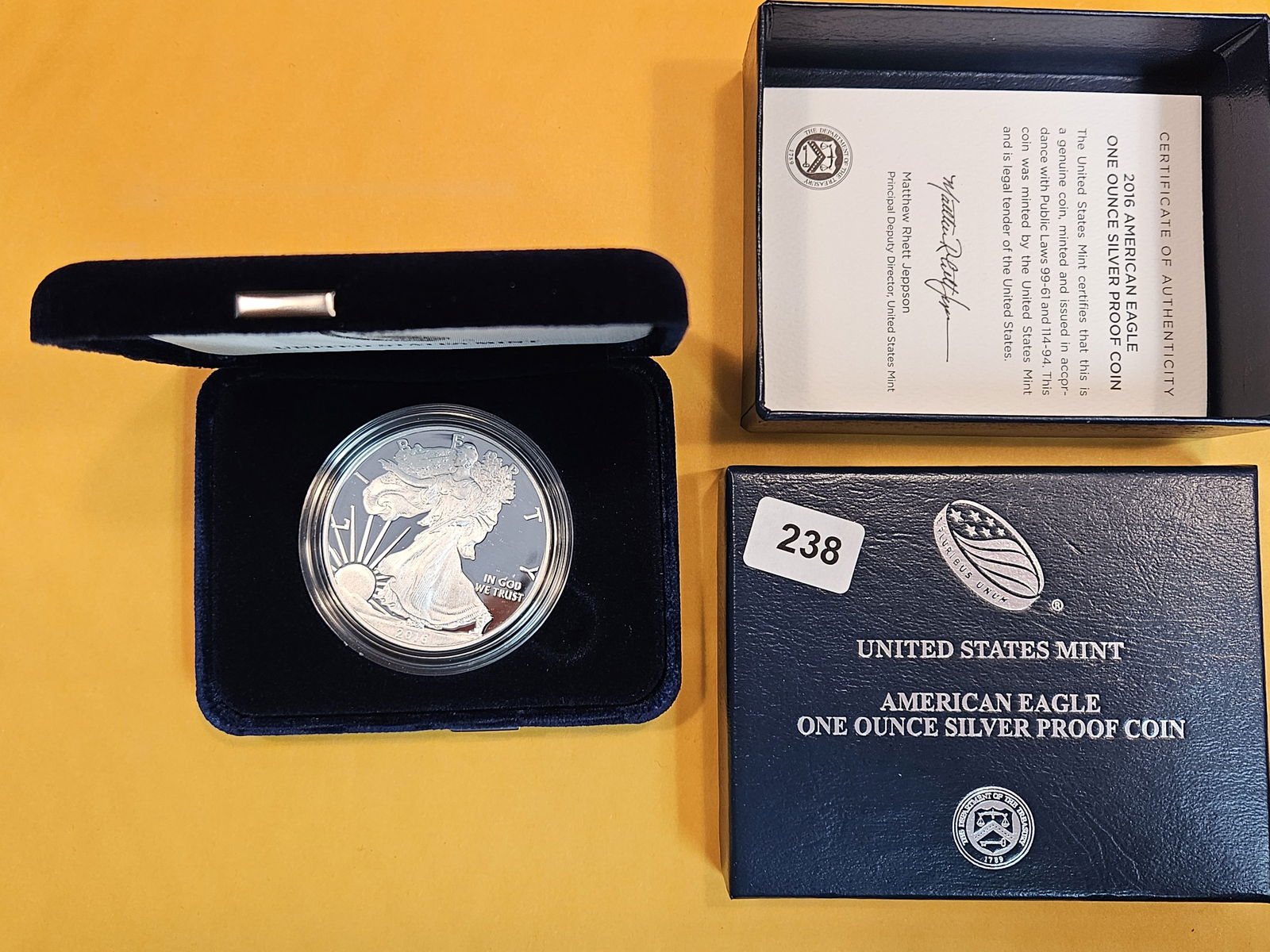 GEM 2016 Proof Deep Cameo American Silver Eagle (1 of 3)