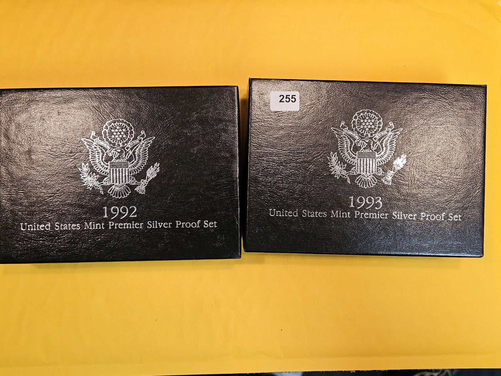 1992 and 1993 US MINT PREMIER SILVER Proof Sets (1 of 3)