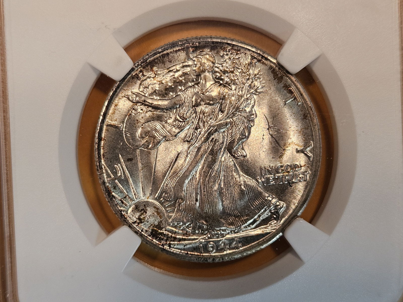 NGC 1944-D Walking Liberty Half Dollar in Mint State 64 (1 of 4)
