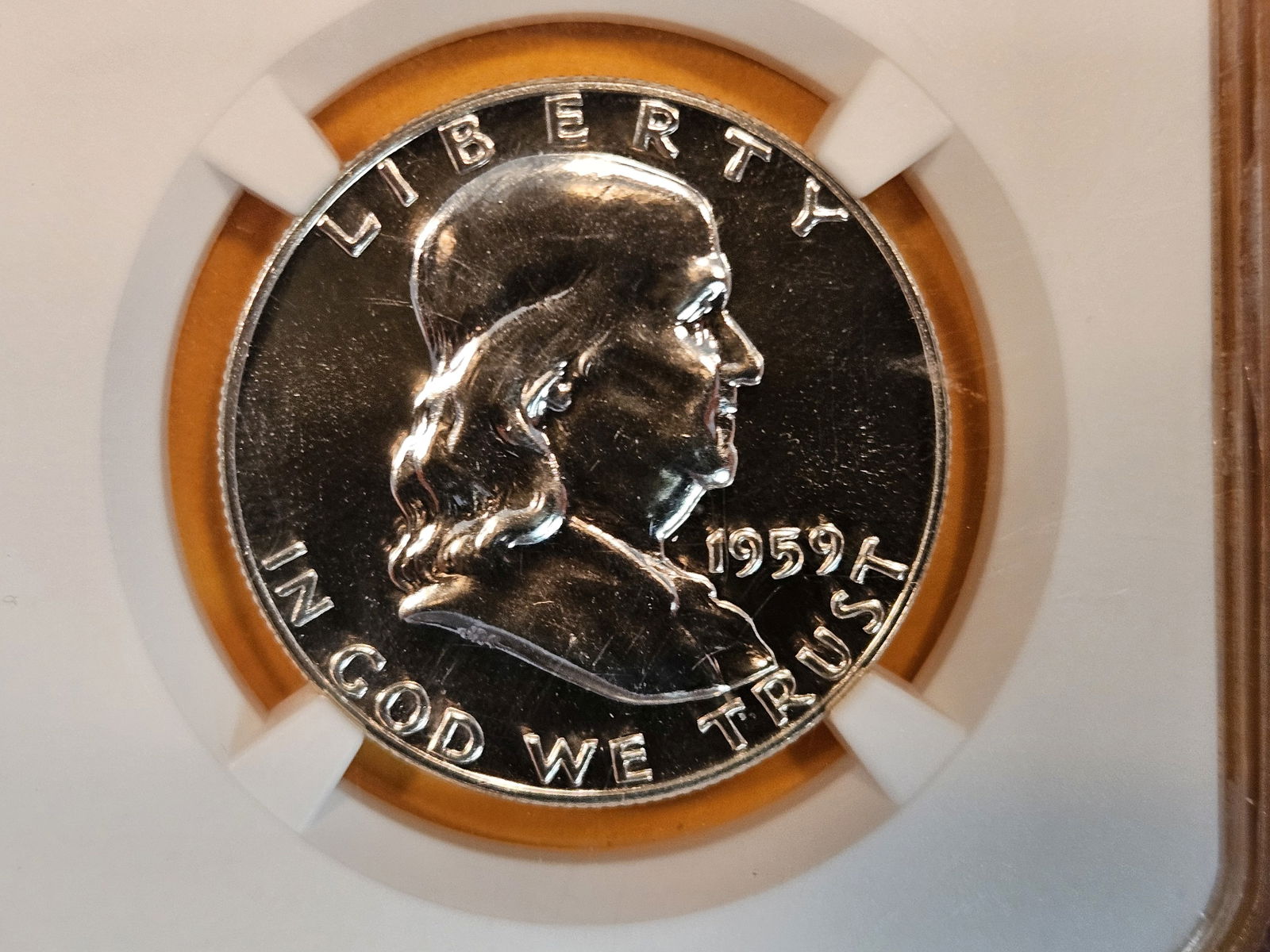 Superb GEM! NGC 1959 Franklin Half Dollar (1 of 3)