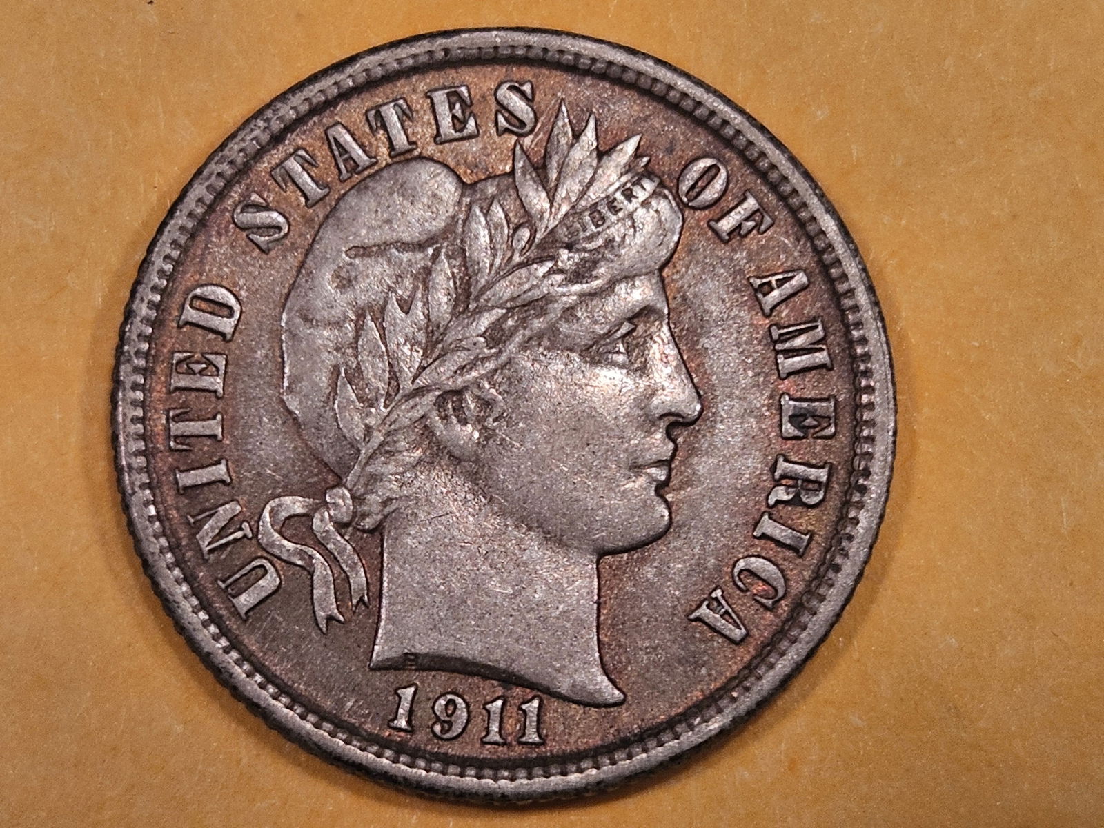 1911 Barber Dime in About Uncirculated plus (1 of 5)