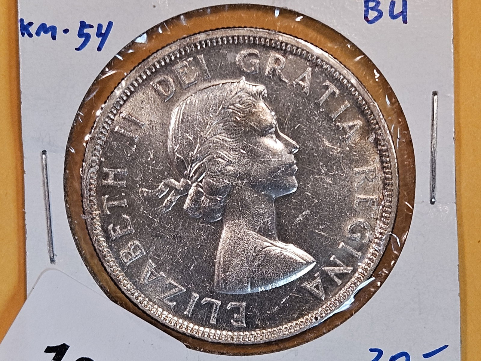 Brilliant About Uncirculated 1955 Canada Silver Dollar (1 of 4)