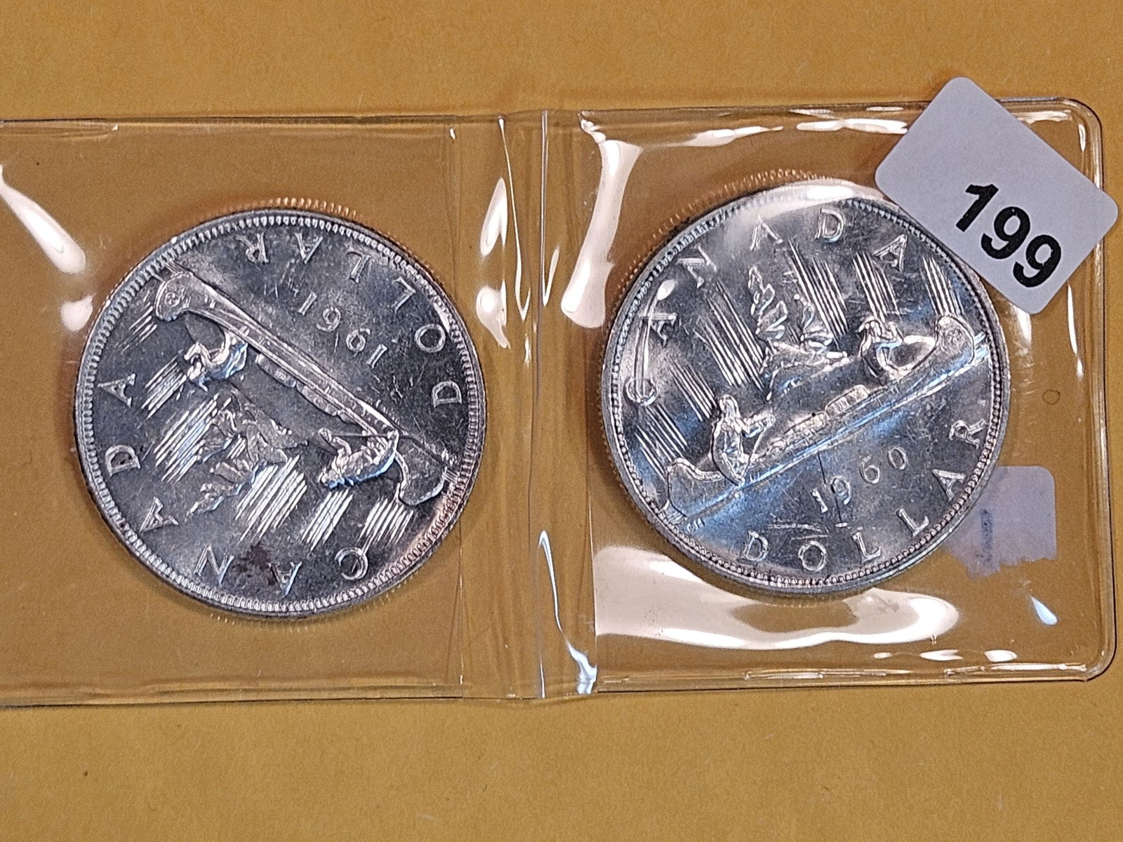1960 and 1961 Canada Silver Dollars (1 of 2)