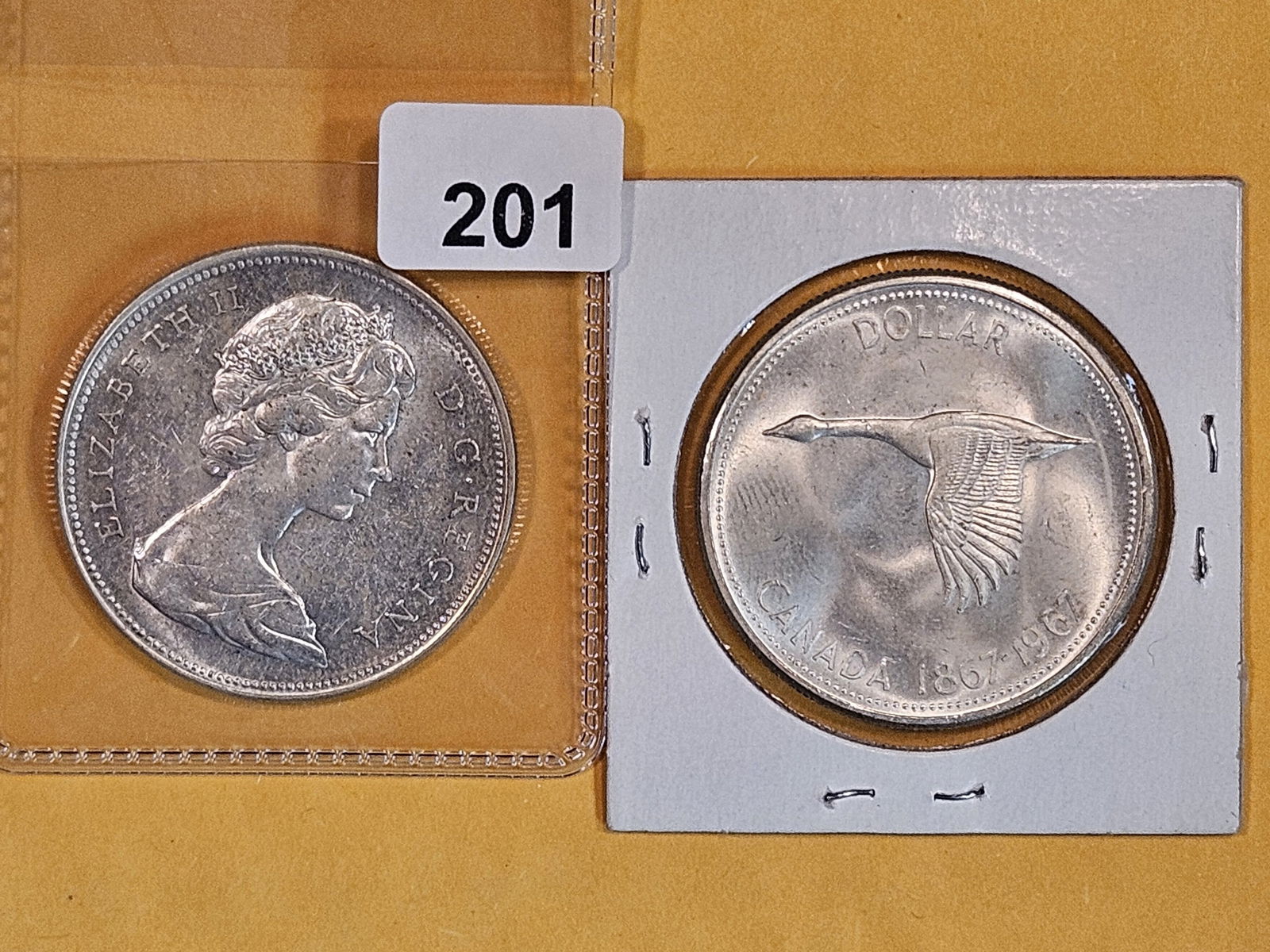 1966 and 1967 Canada Silver Dollars (1 of 2)