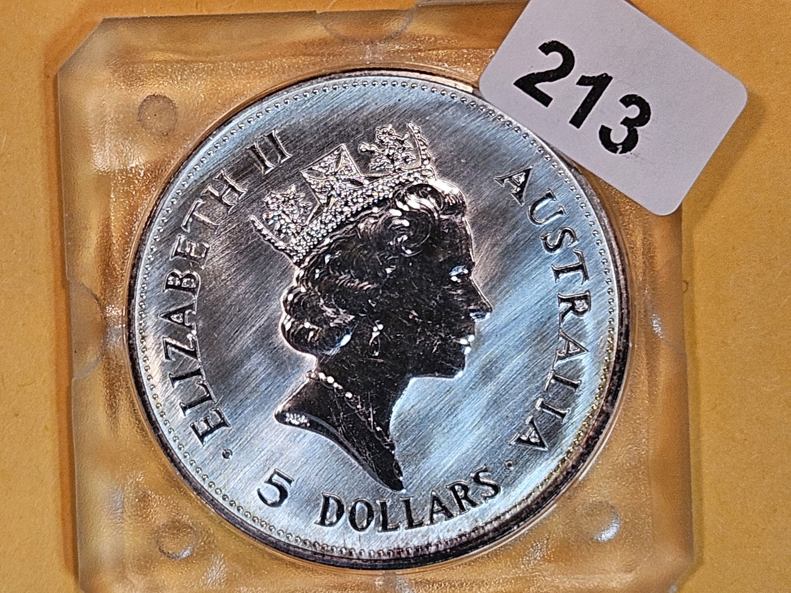 GEM 1992 Australia Silver Five Dollars (1 of 2)