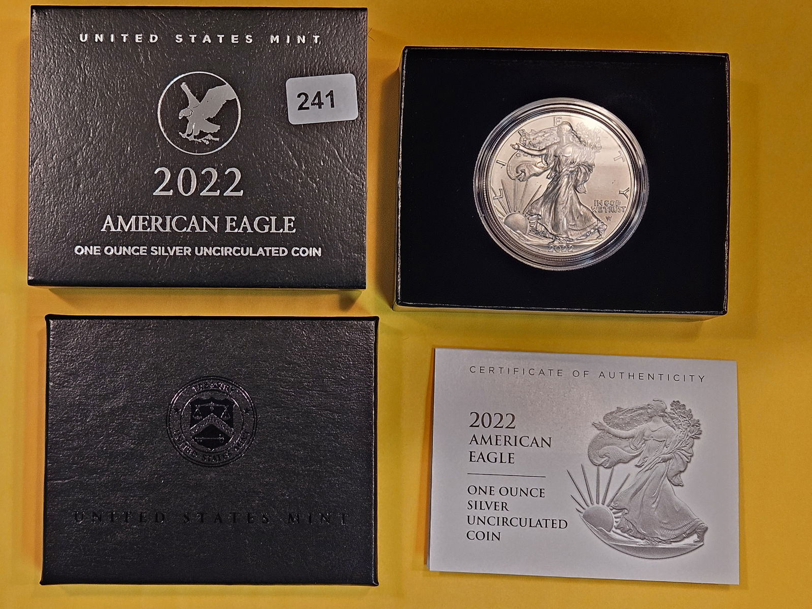GEM Brilliant Uncirculated 2022 American Silver Eagle (1 of 3)