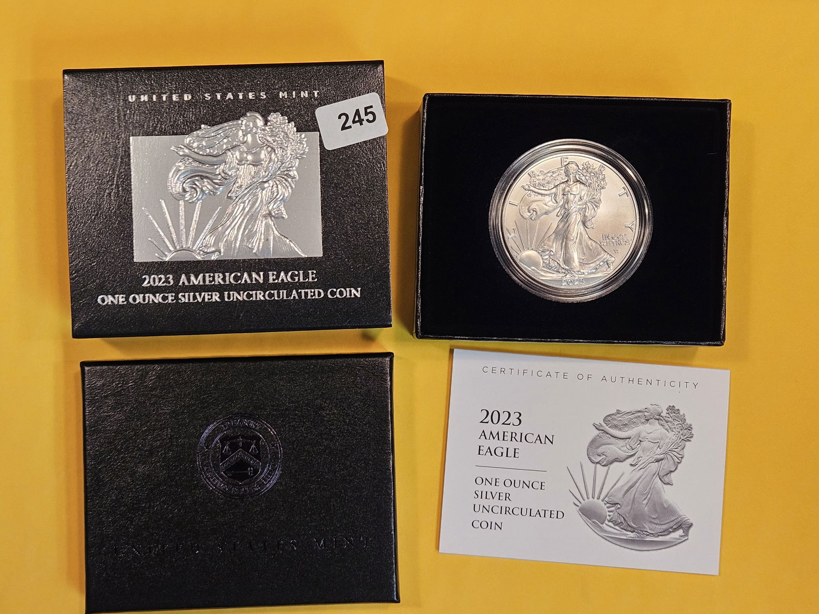GEM Brilliant Uncirculated 2023 American Silver Eagle (1 of 3)