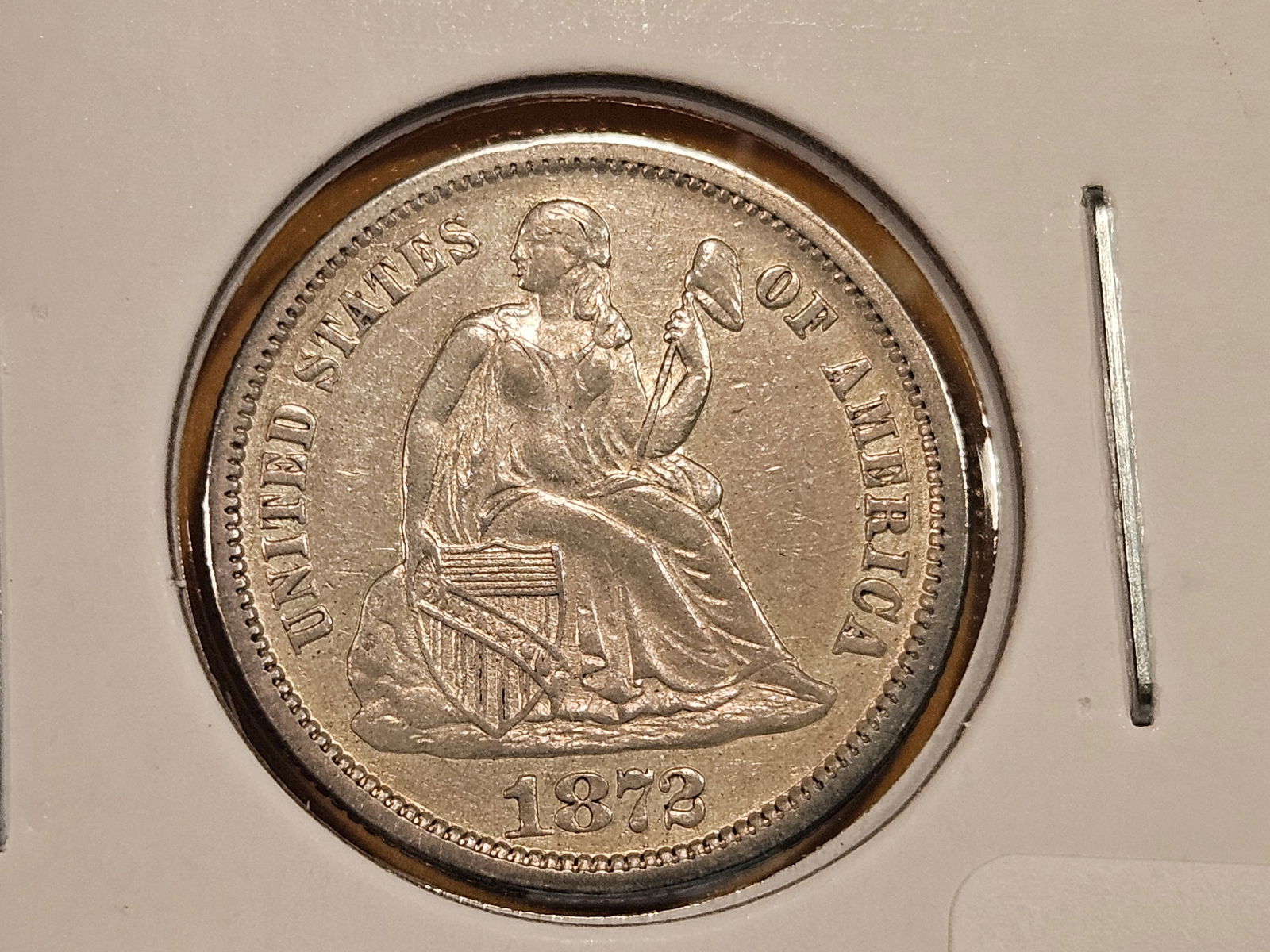 * 1872 Seated Liberty Dime (1 of 9)