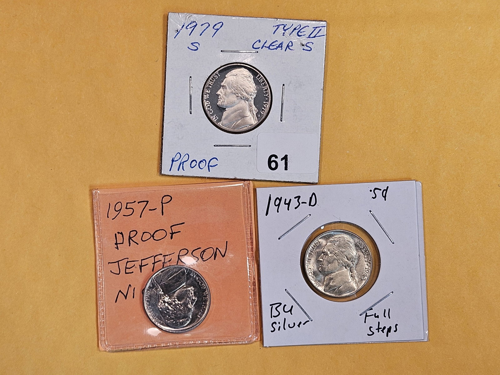 Three little better Jefferson Nickels (1 of 6)