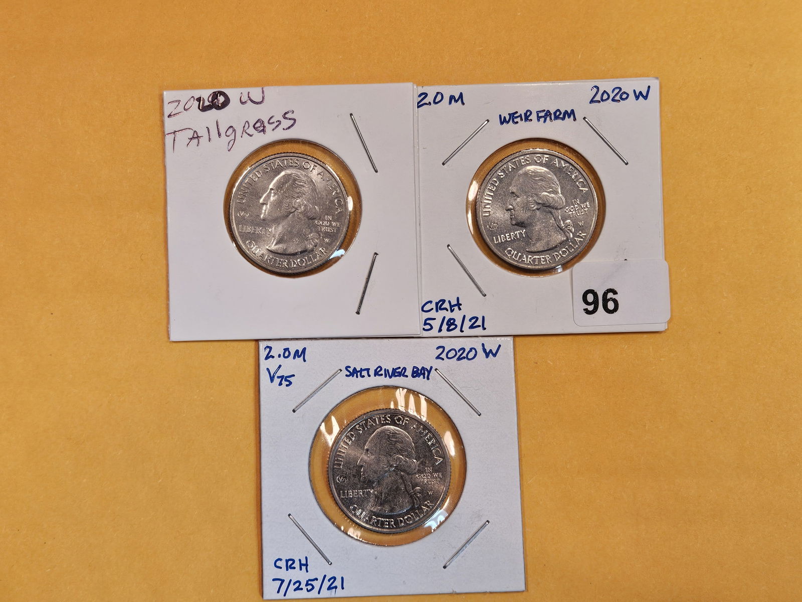 Three West Point-Minted Washington Quarters (1 of 4)