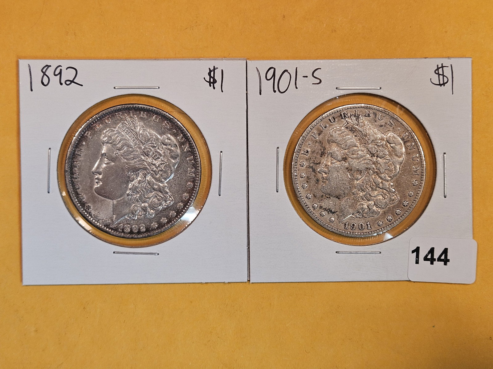 Two better date Morgan silver Dollars (1 of 2)