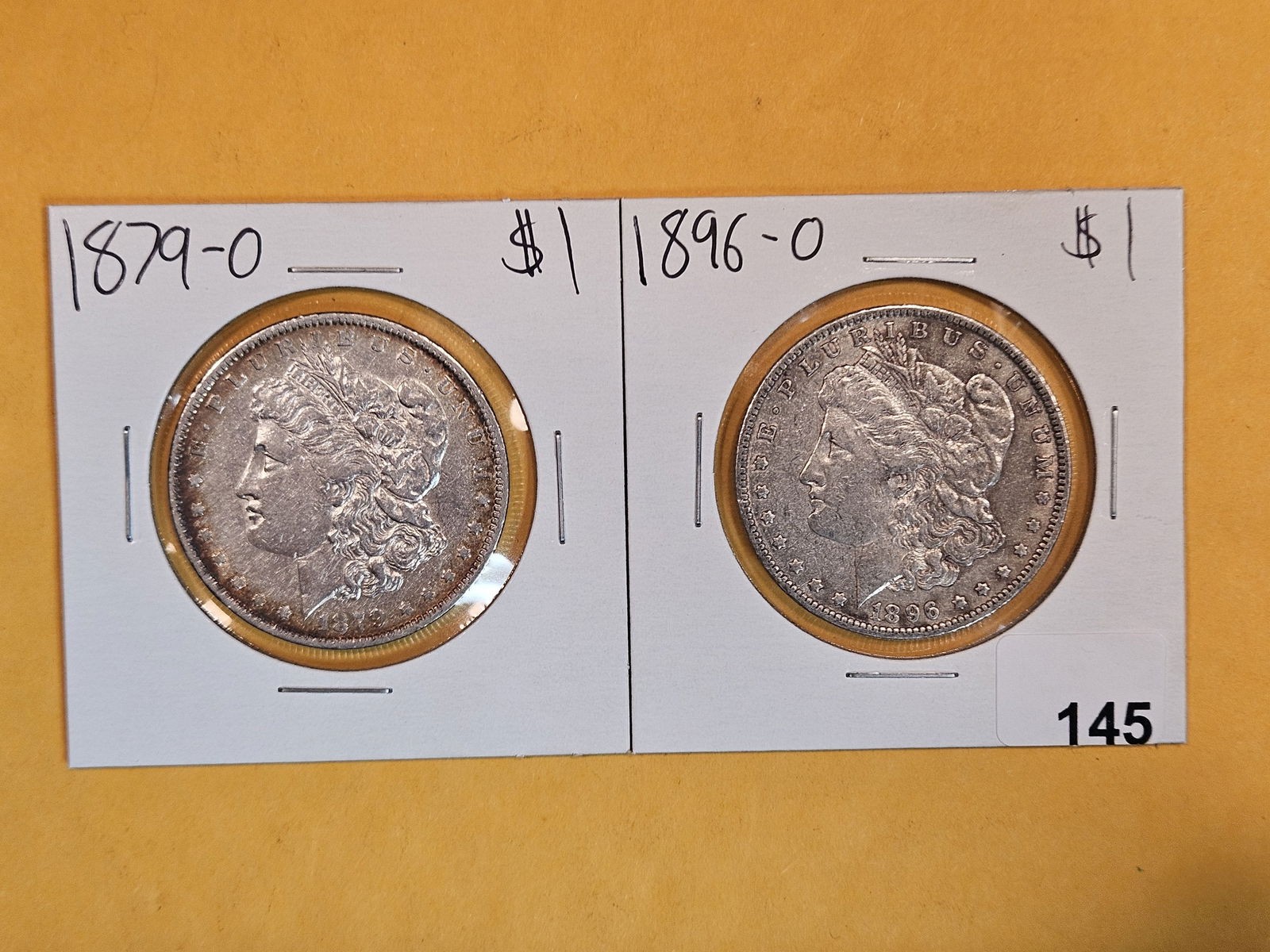 Two better date Morgan silver Dollars (1 of 2)