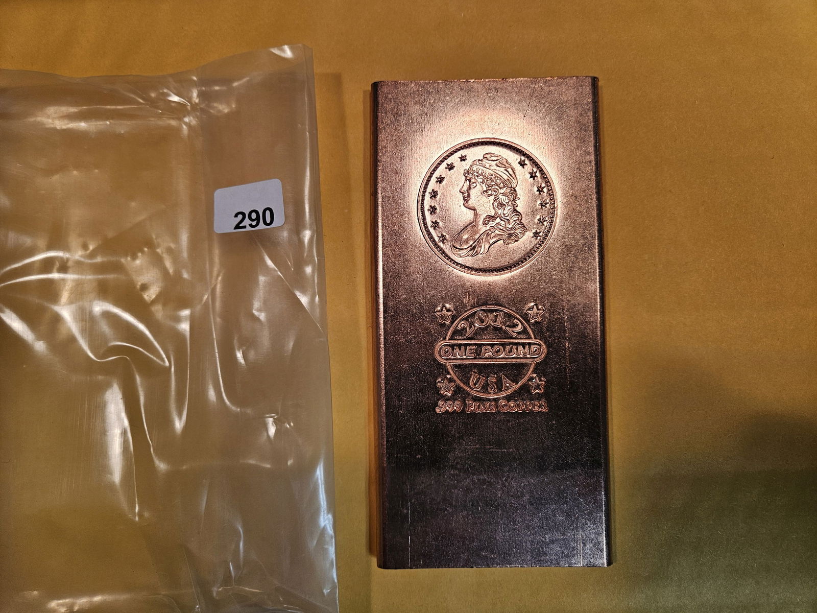 ONE POUND .999 fine copper bar (1 of 1)