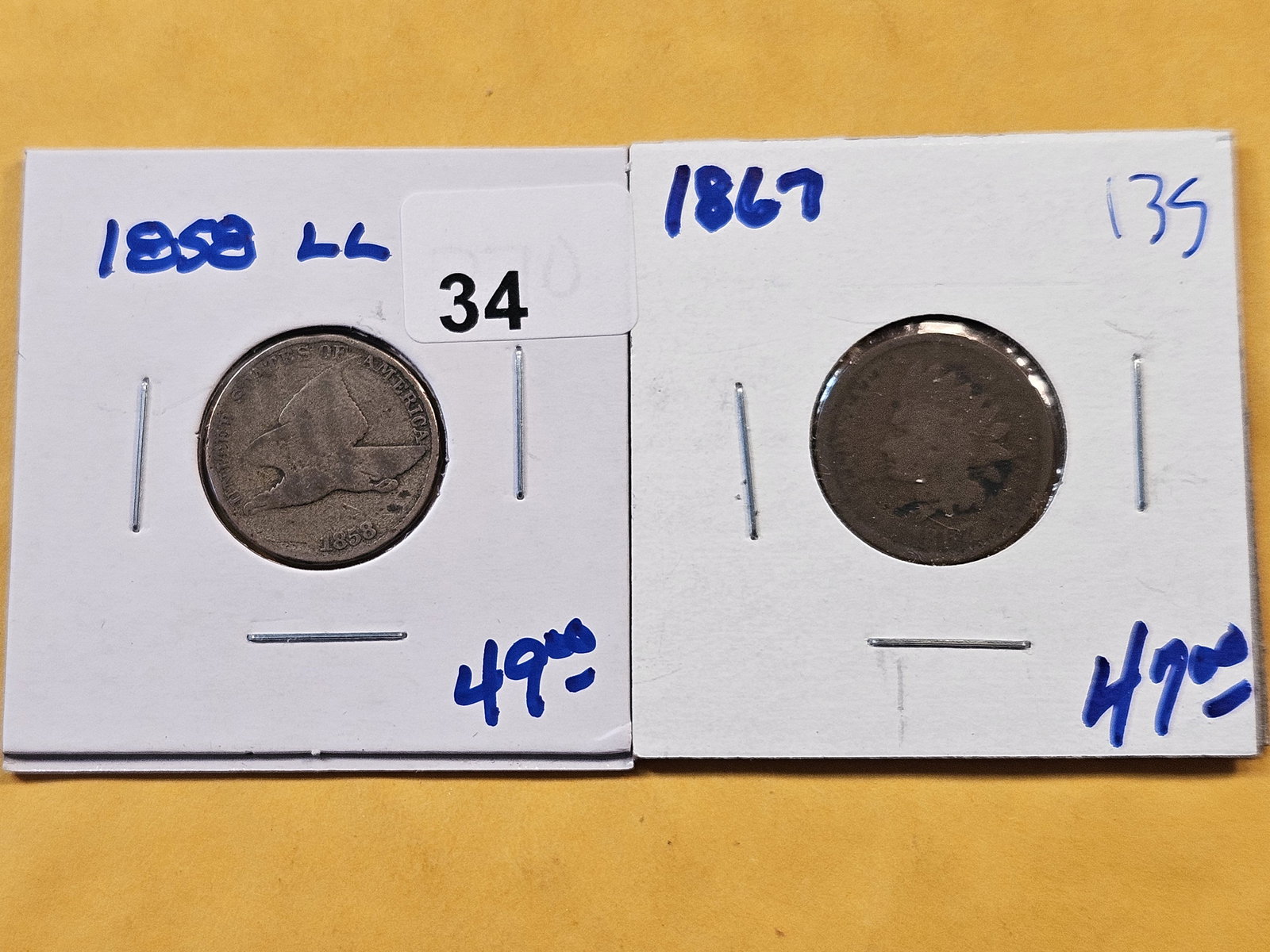 Two older Circulated Cents (1 of 6)