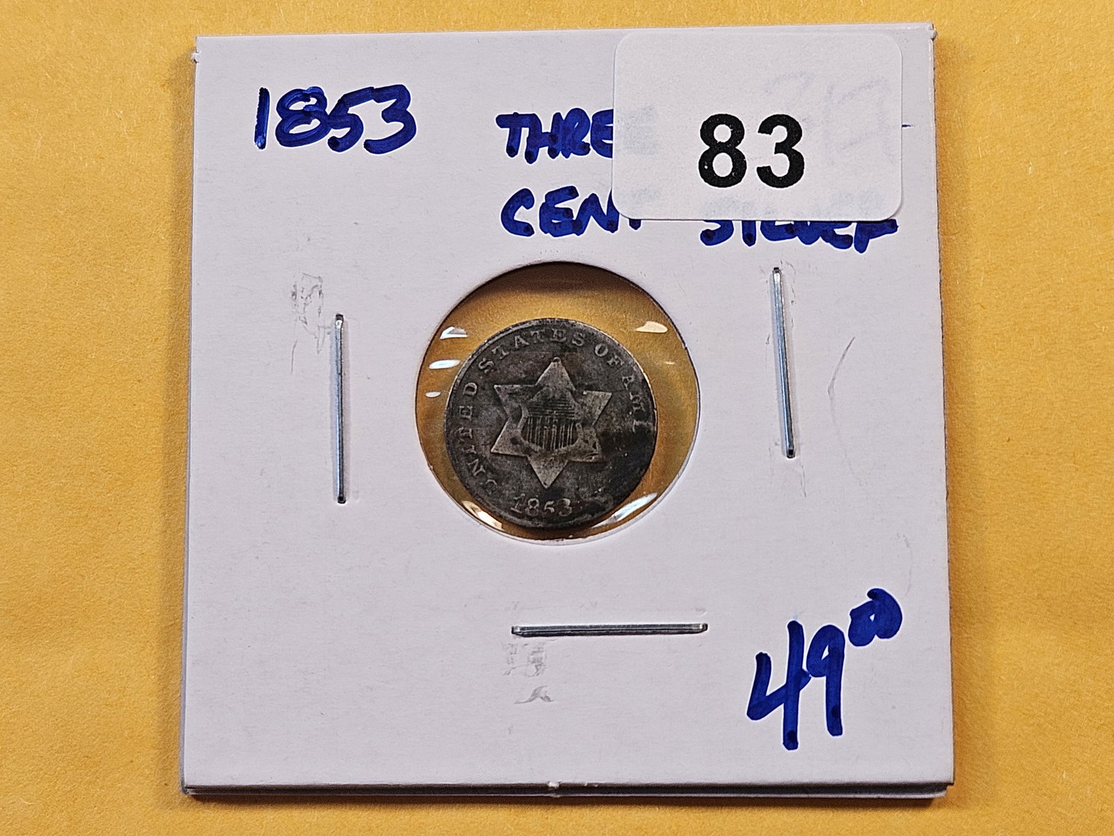 1853 Three Cent Silver (1 of 4)