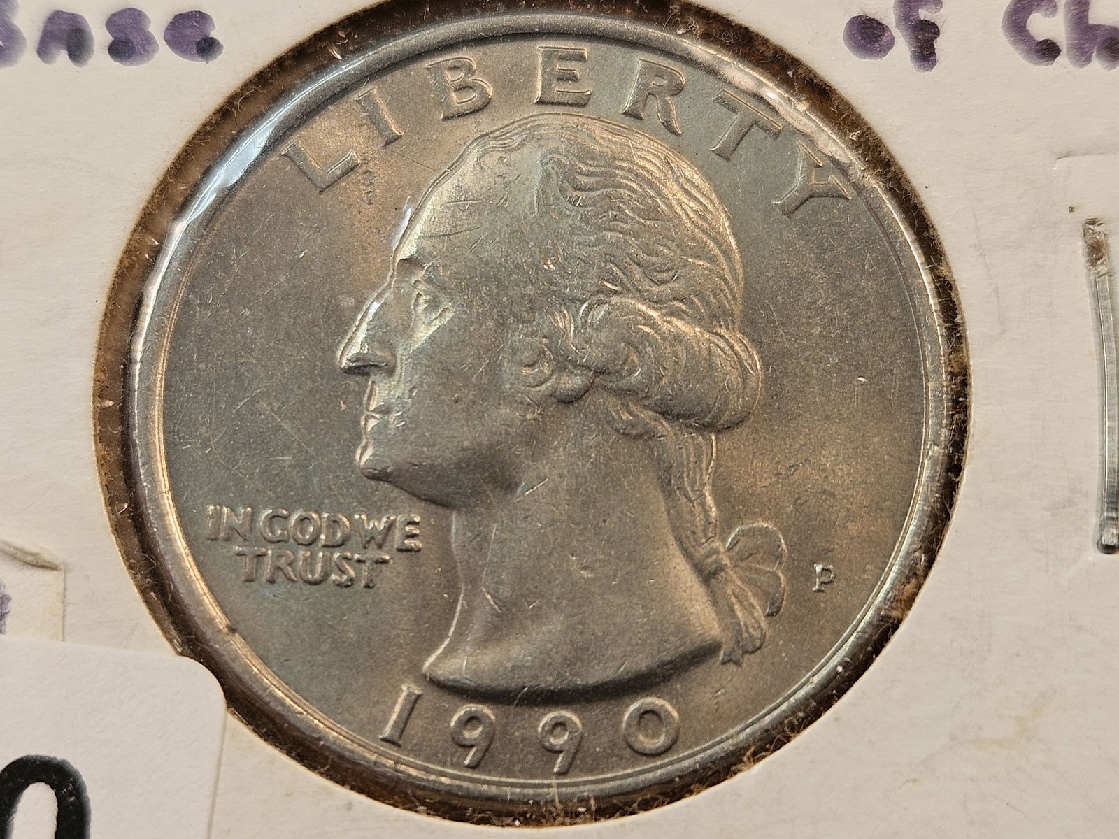 Mint Error? 1990 Washington Quarter (1 of 5)