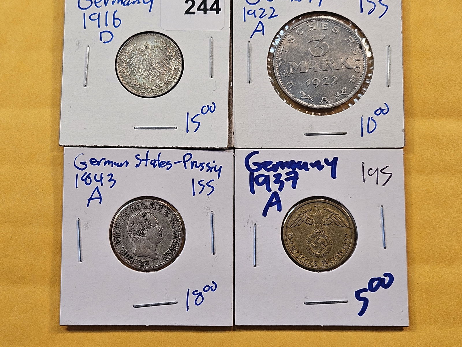 Four German Coins (1 of 2)