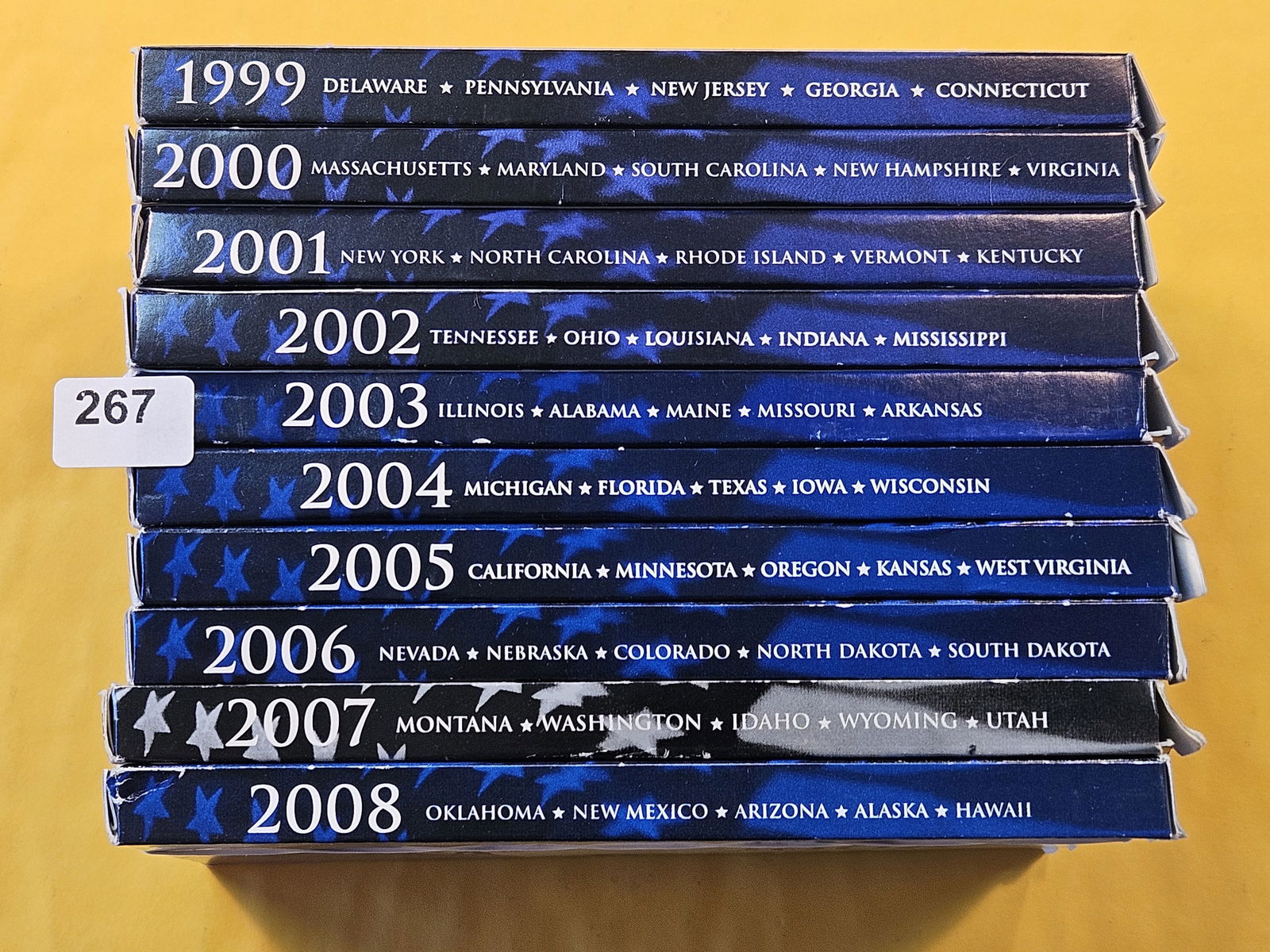 Ten United States State Quartes Proof Sets, One Silver Set. 2007 (1 of 4)