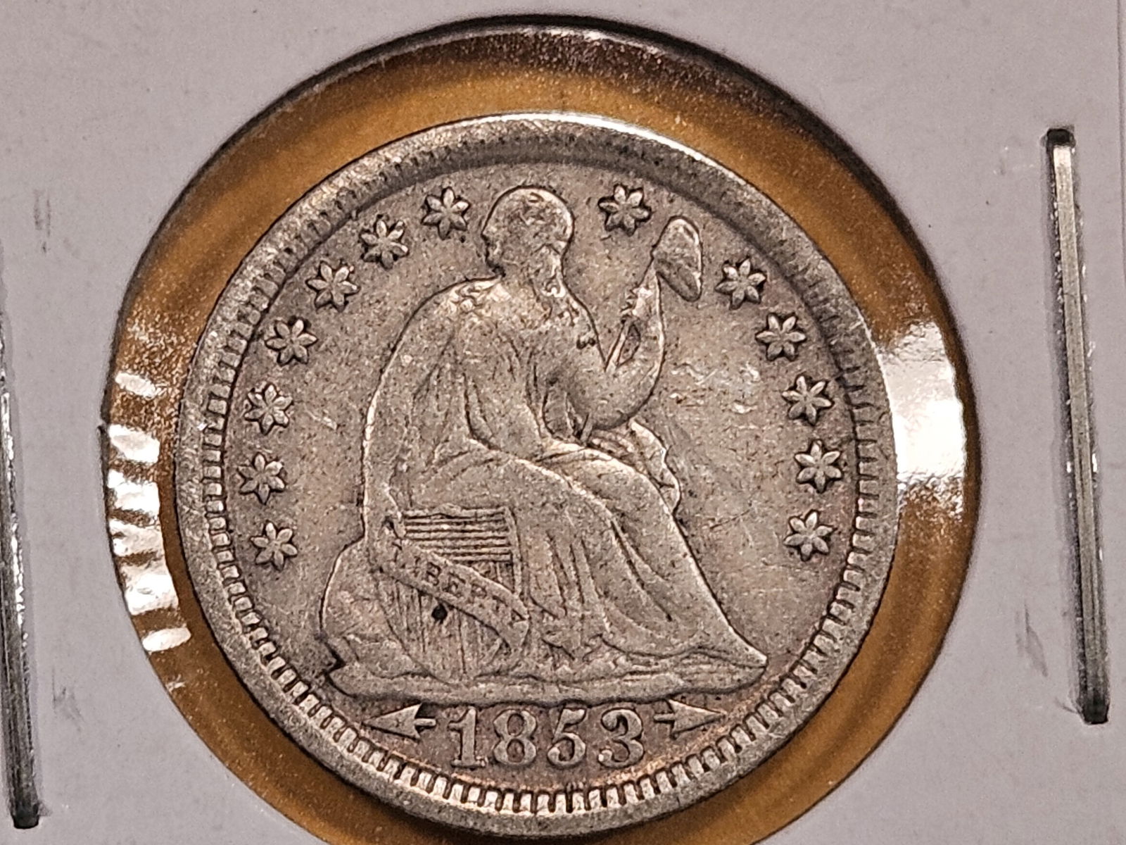 1853 Seated Liberty Half Dime (1 of 4)