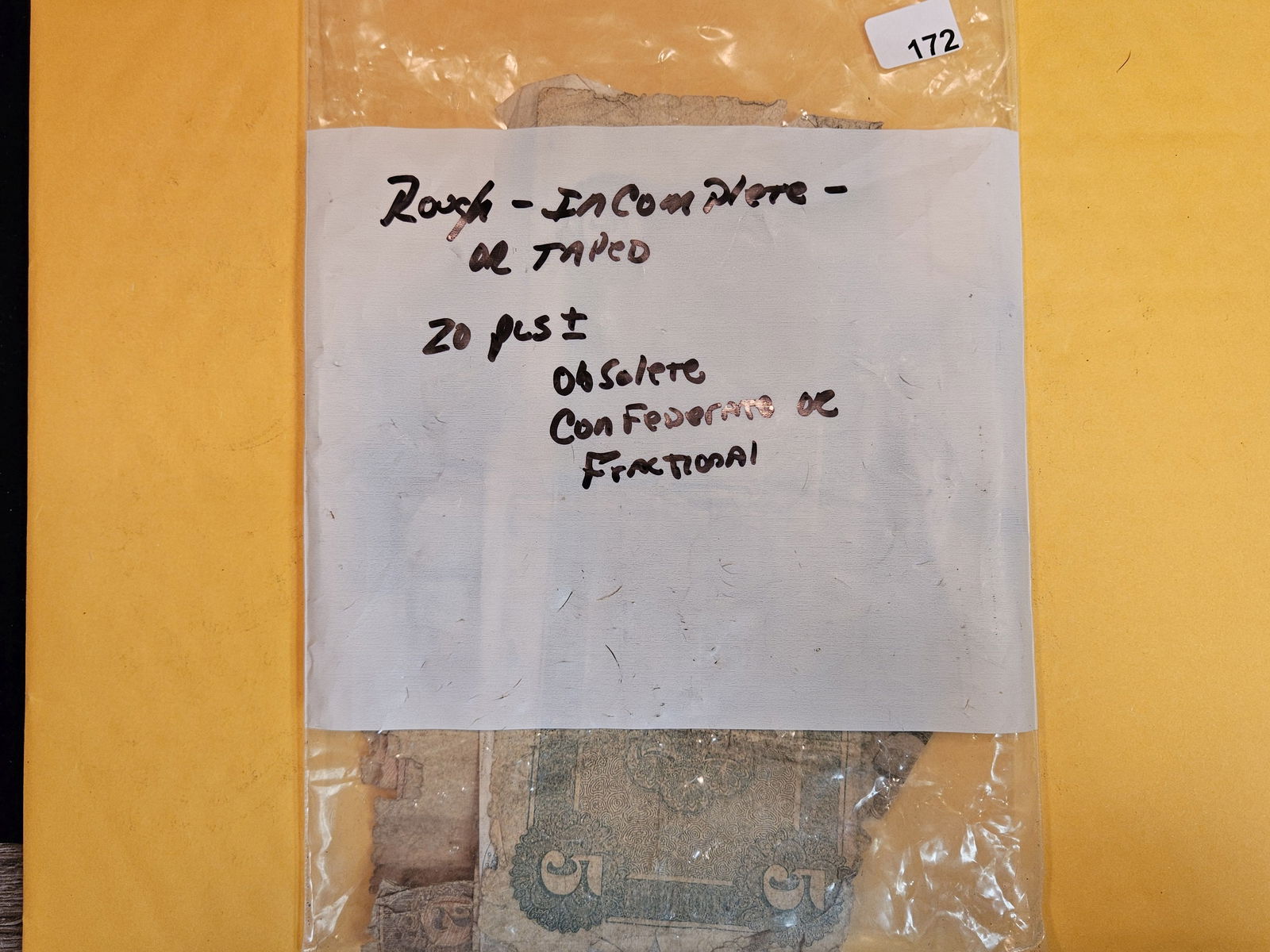 Twenty Obsolete, Confederate and Fractional notes! (1 of 3)