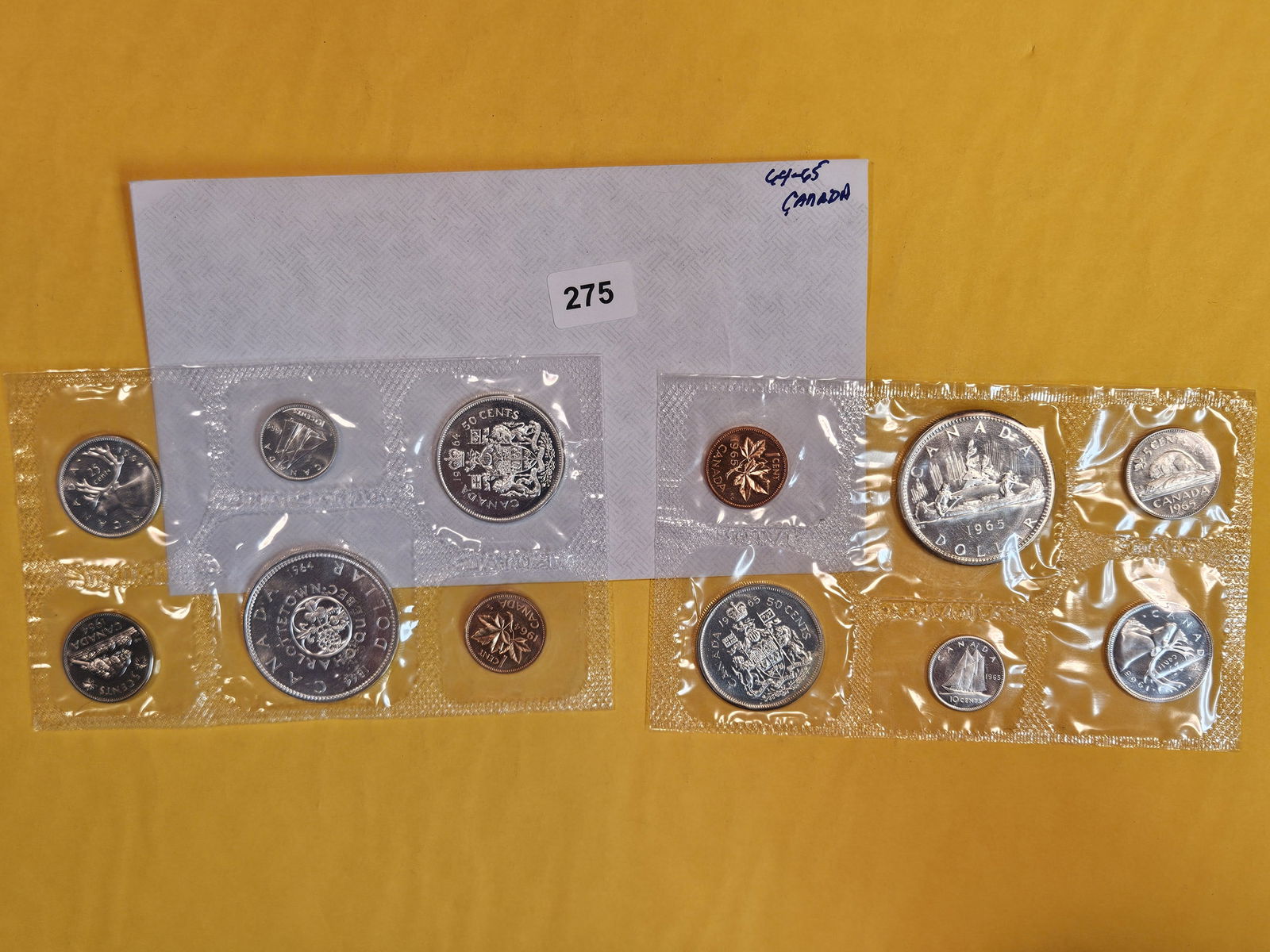 Two GEM 1964 and 1965 Canada Silver Proof like sets (1 of 2)