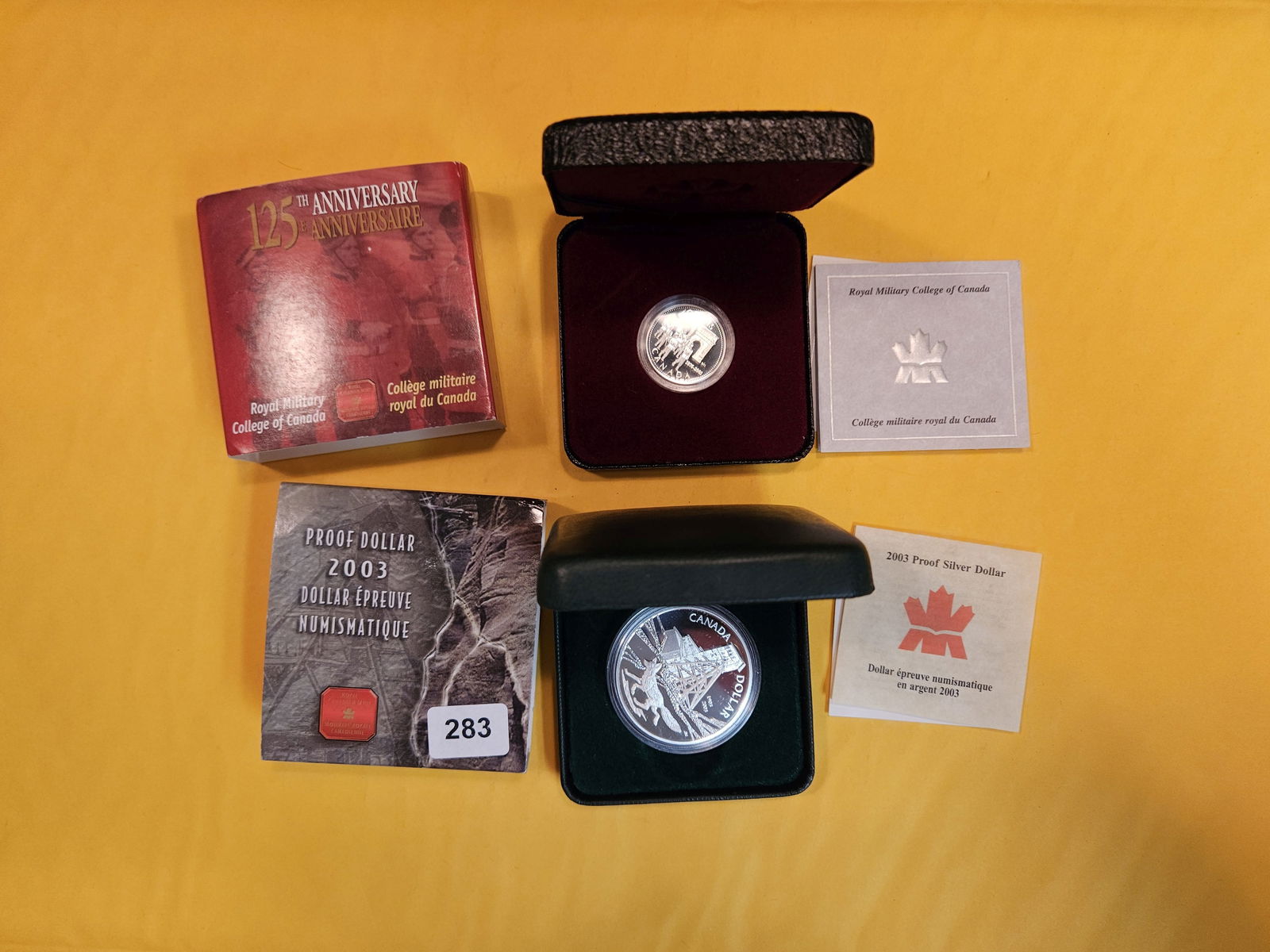 Two Gem Proof Deep Cameo Silver Commemorative Canadian Coins (1 of 2)