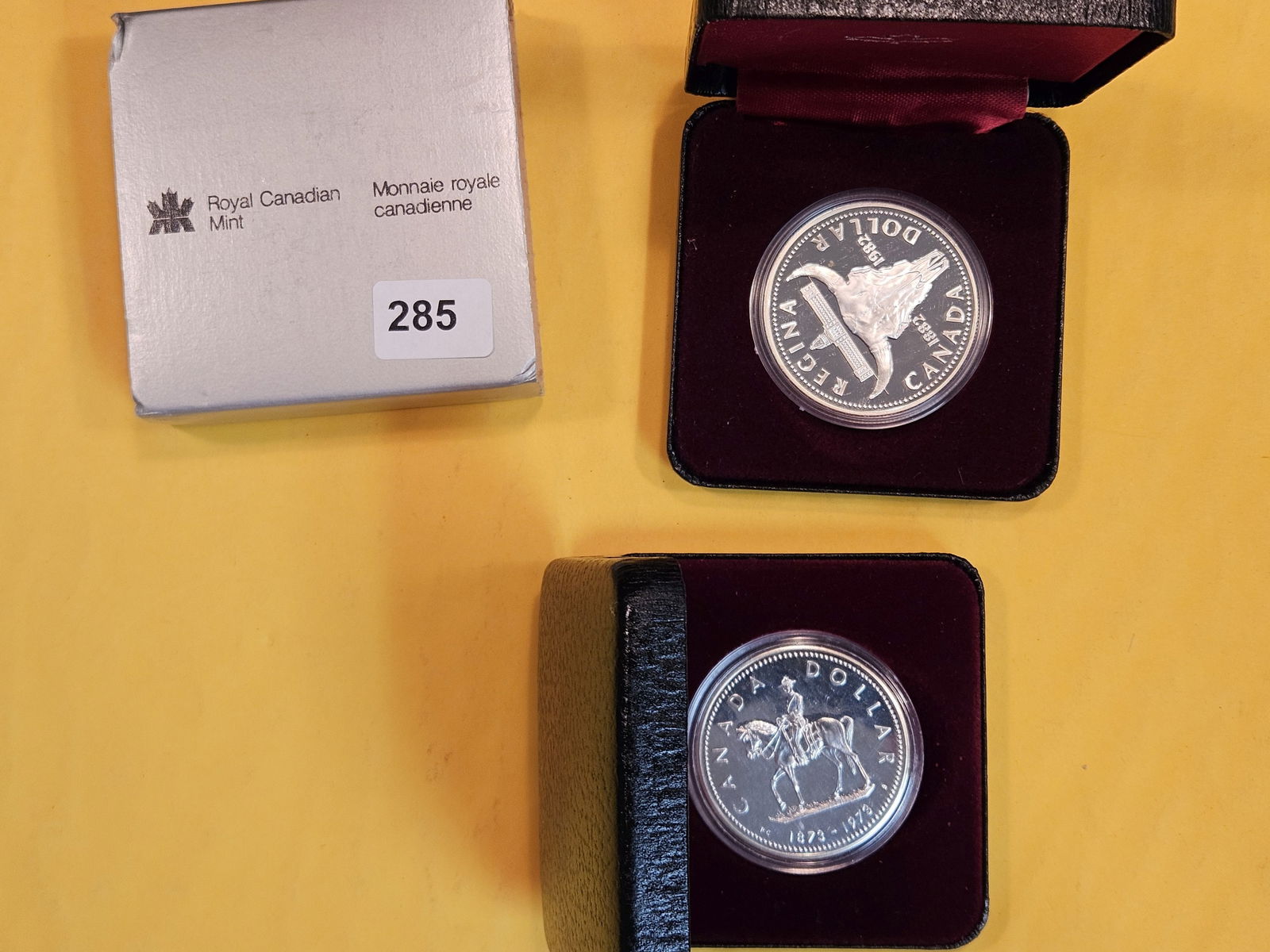 Two Gem Proof Deep Cameo Silver Commemorative Dollars (1 of 1)