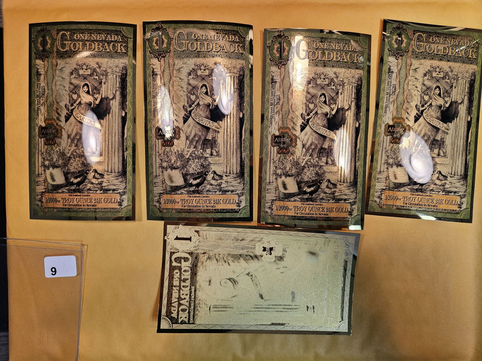 GOLD! Five Nevada Goldbacks (1 of 1)