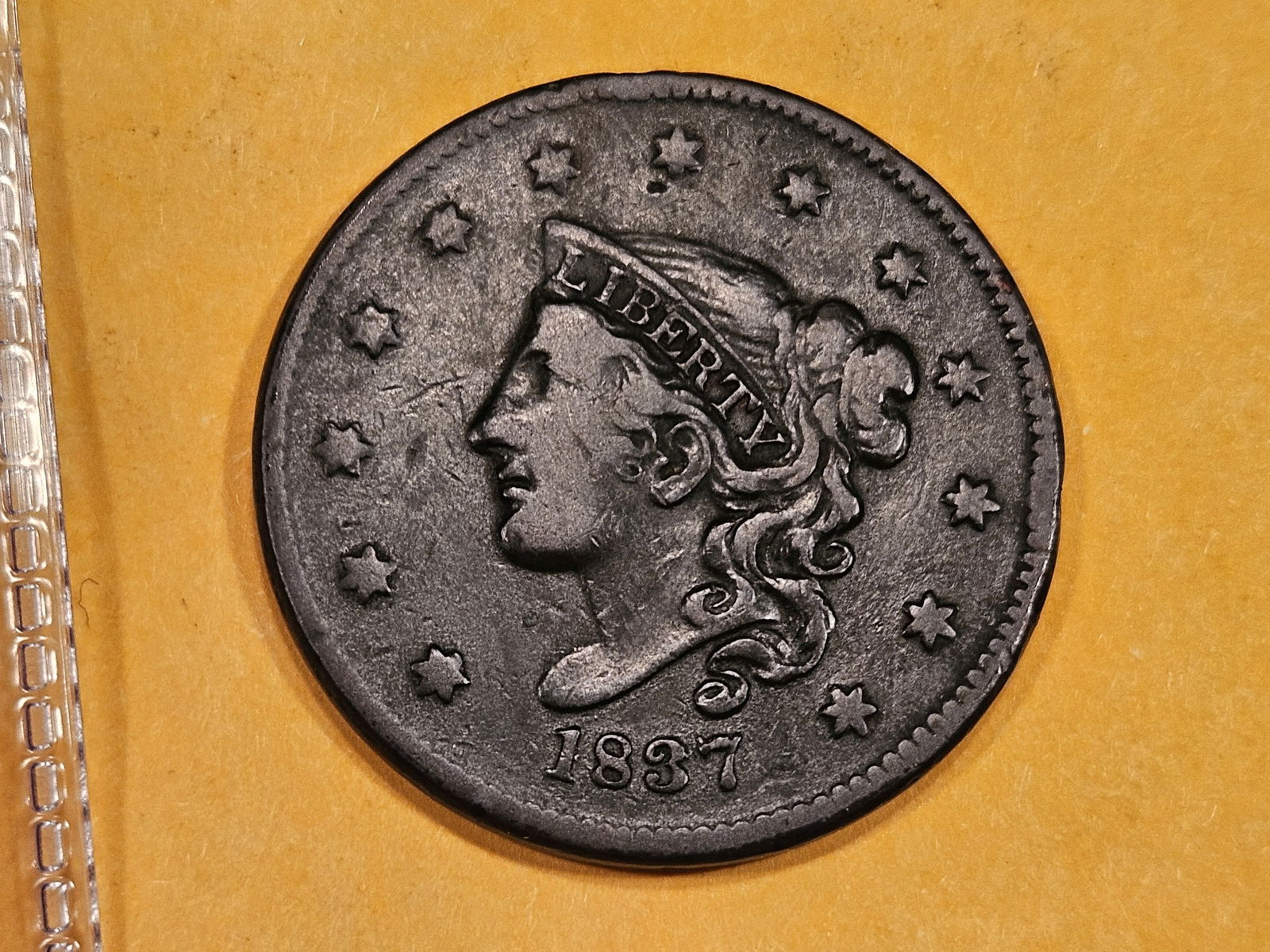 1837 Plain Cord Large Cent (1 of 3)