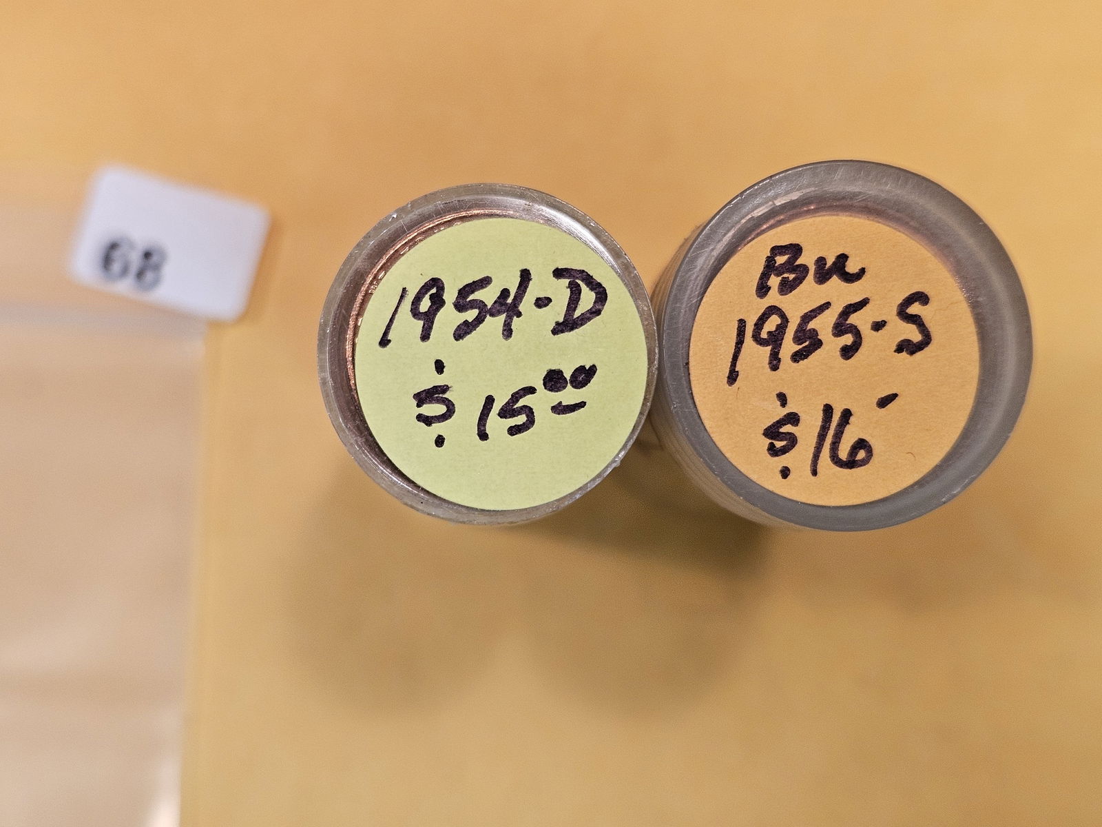 Two Brilliant Uncirculated RED Rolls of Wheat Cents (1 of 3)