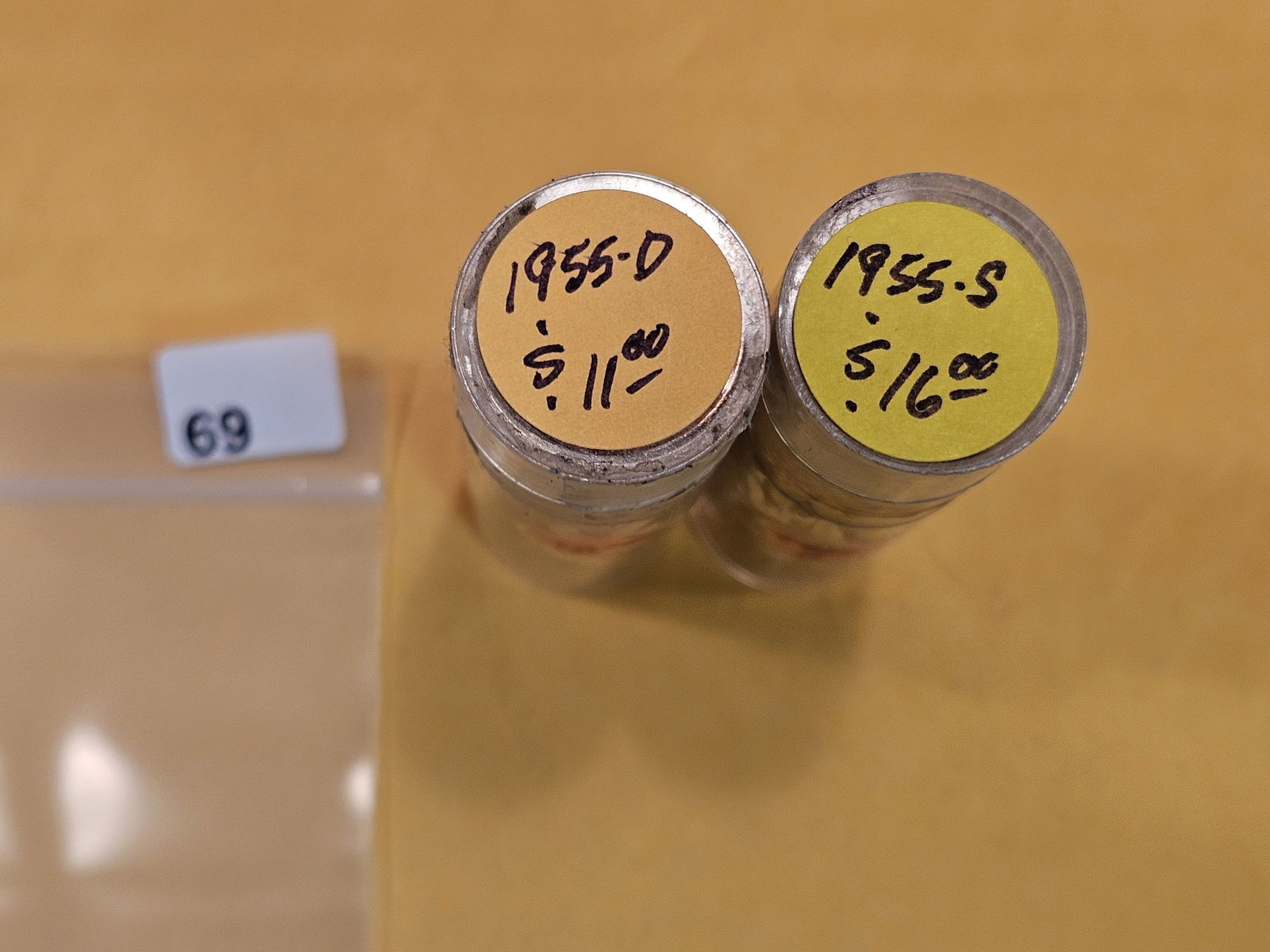 Two Brilliant Uncirculated RED Rolls of Wheat Cents (1 of 3)