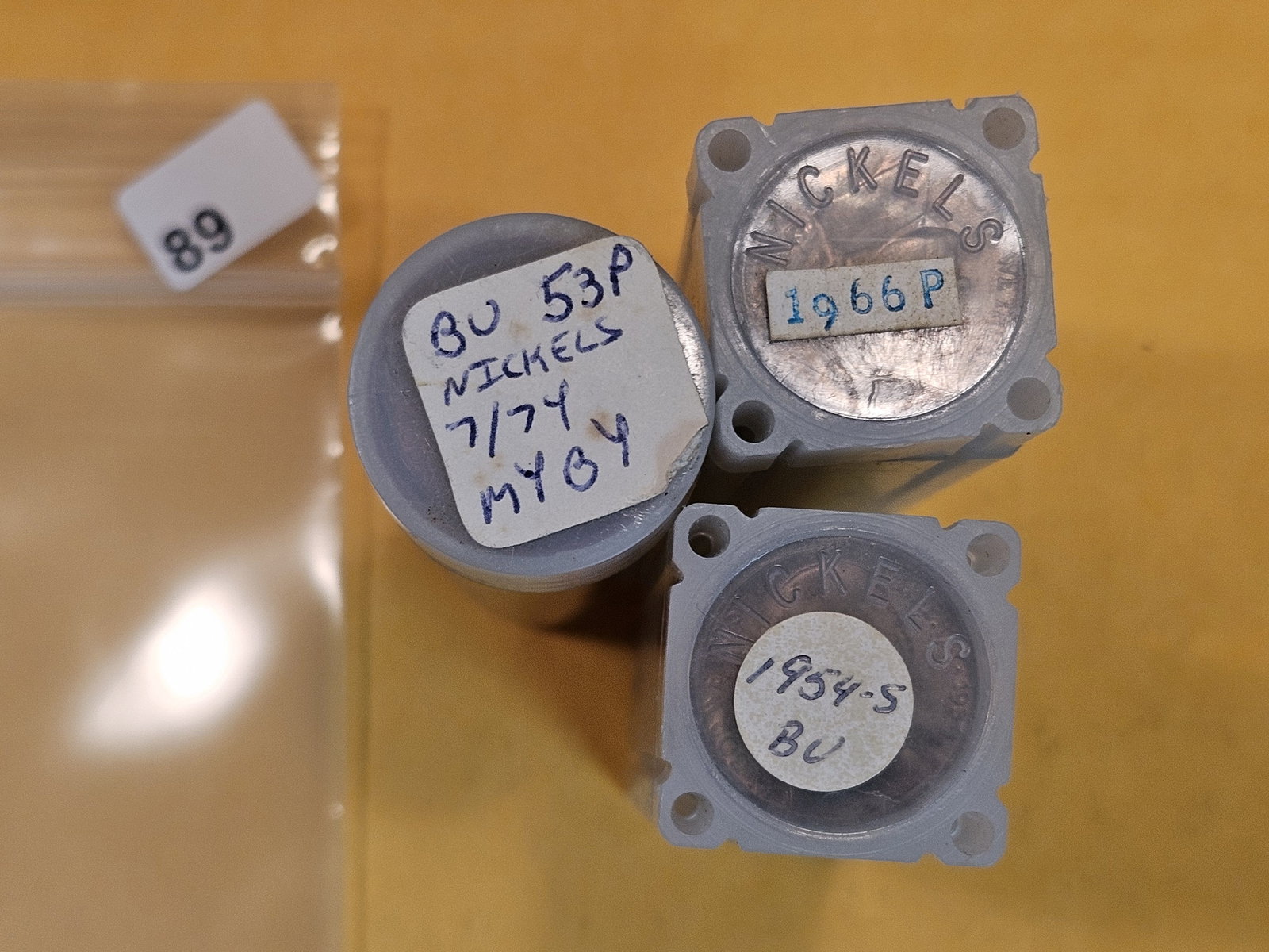 Three Better date rolls of Brilliant Uncirculated Jefferson Nickels (1 of 2)